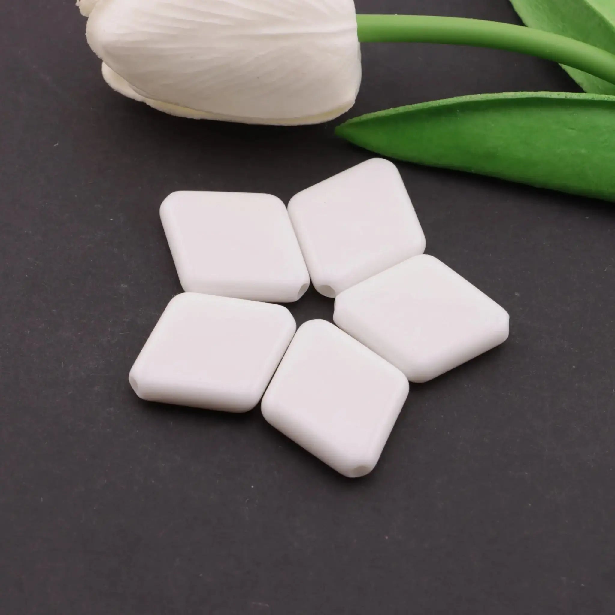 FS6220-29×24mm Rhombus Based Beads -Zoe DIY Wholesale