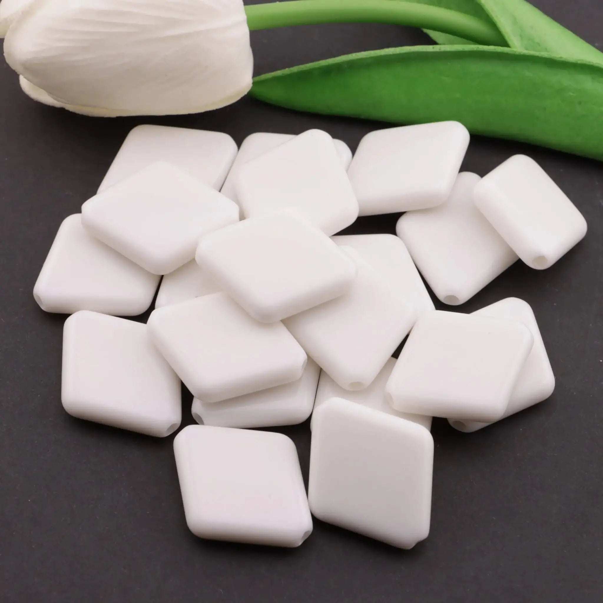 FS6220-29×24mm Rhombus Based Beads -Zoe DIY Wholesale