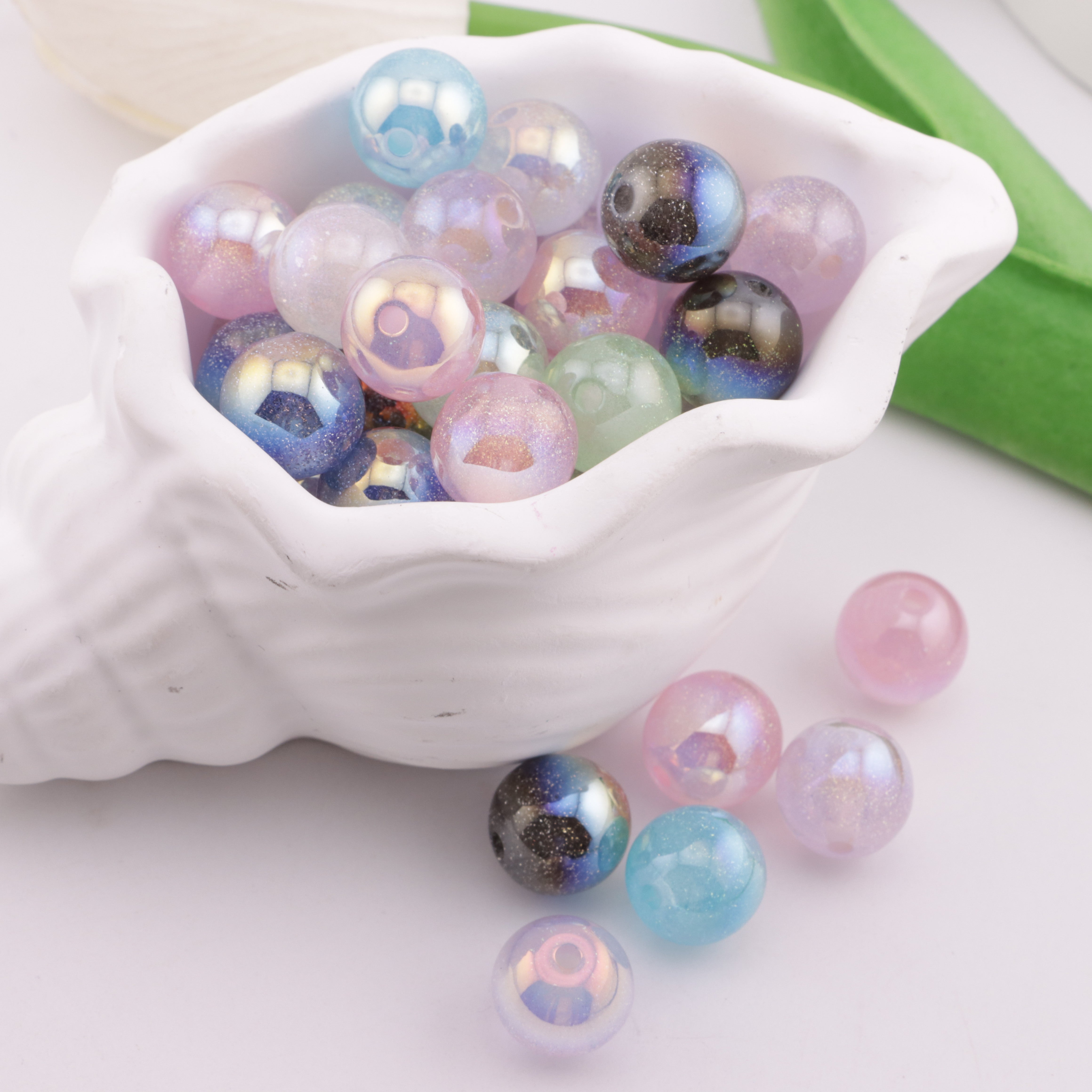 FS6240- 12mm Galaxy Resin Beads Zoe's DIY Shop