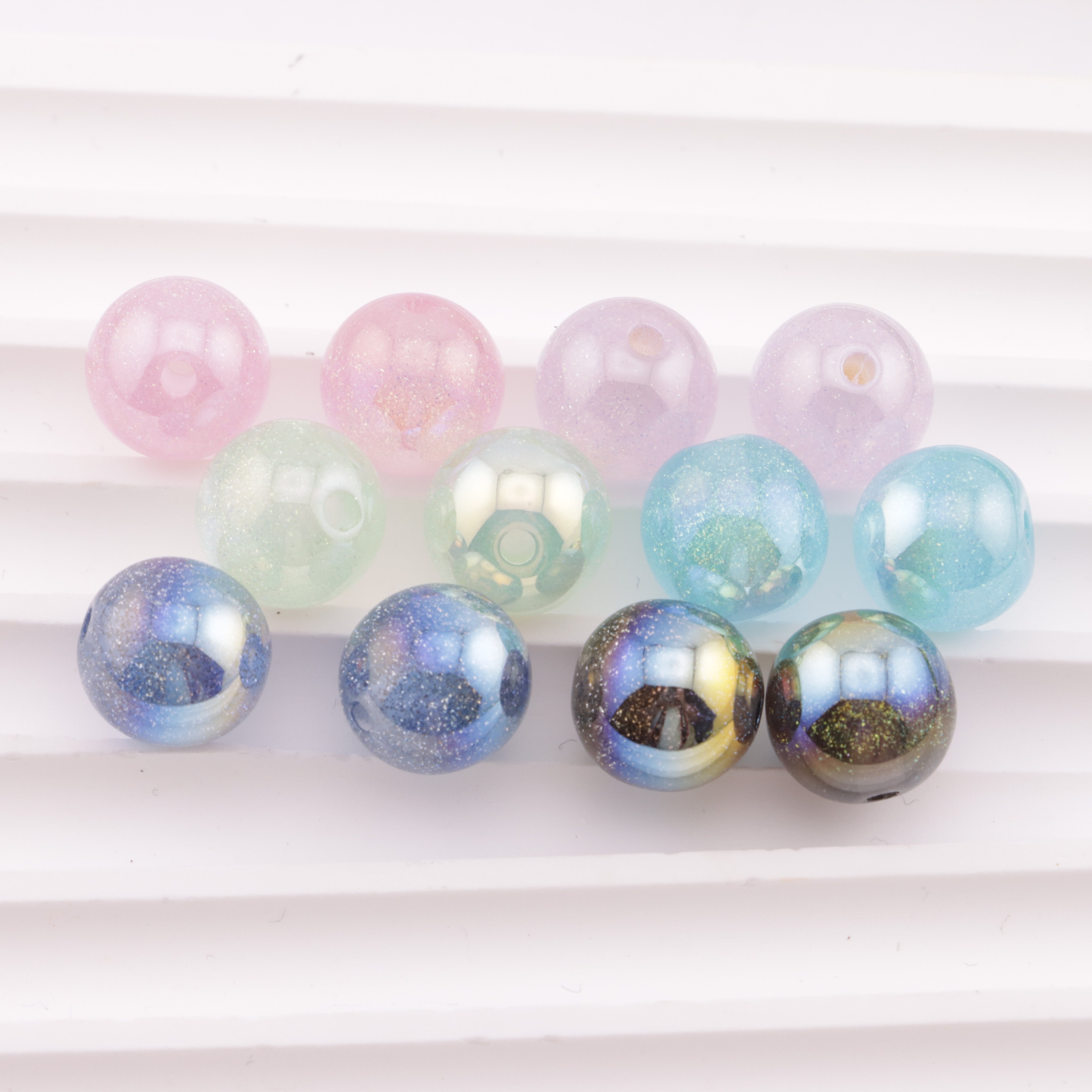 FS6240- 12mm Galaxy Resin Beads Zoe's DIY Shop