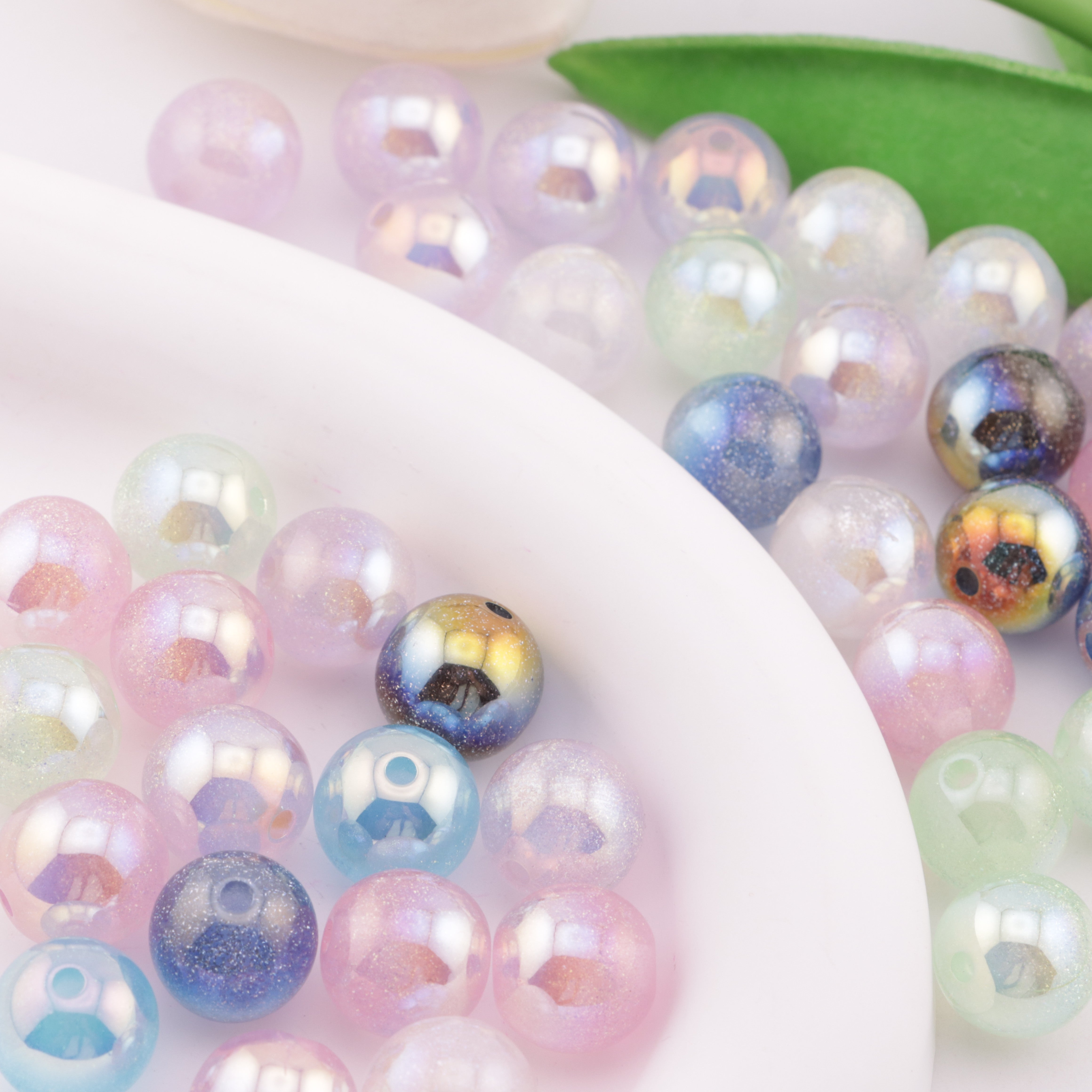 FS6240- 12mm Galaxy Resin Beads Zoe's DIY Shop