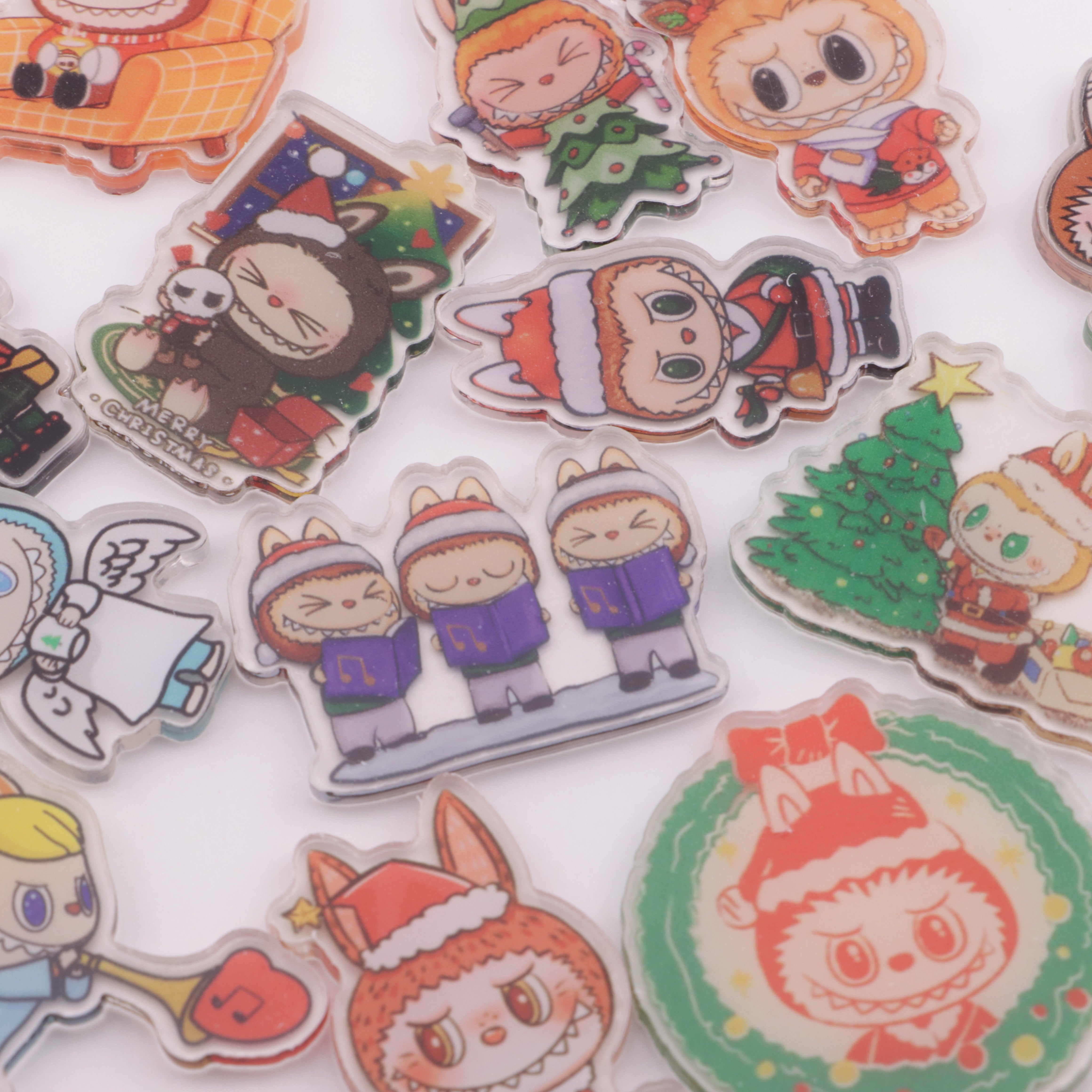 FS6280- About 4-5 Cm Labubu Christmas Acrylic Patch Zoe's DIY Shop