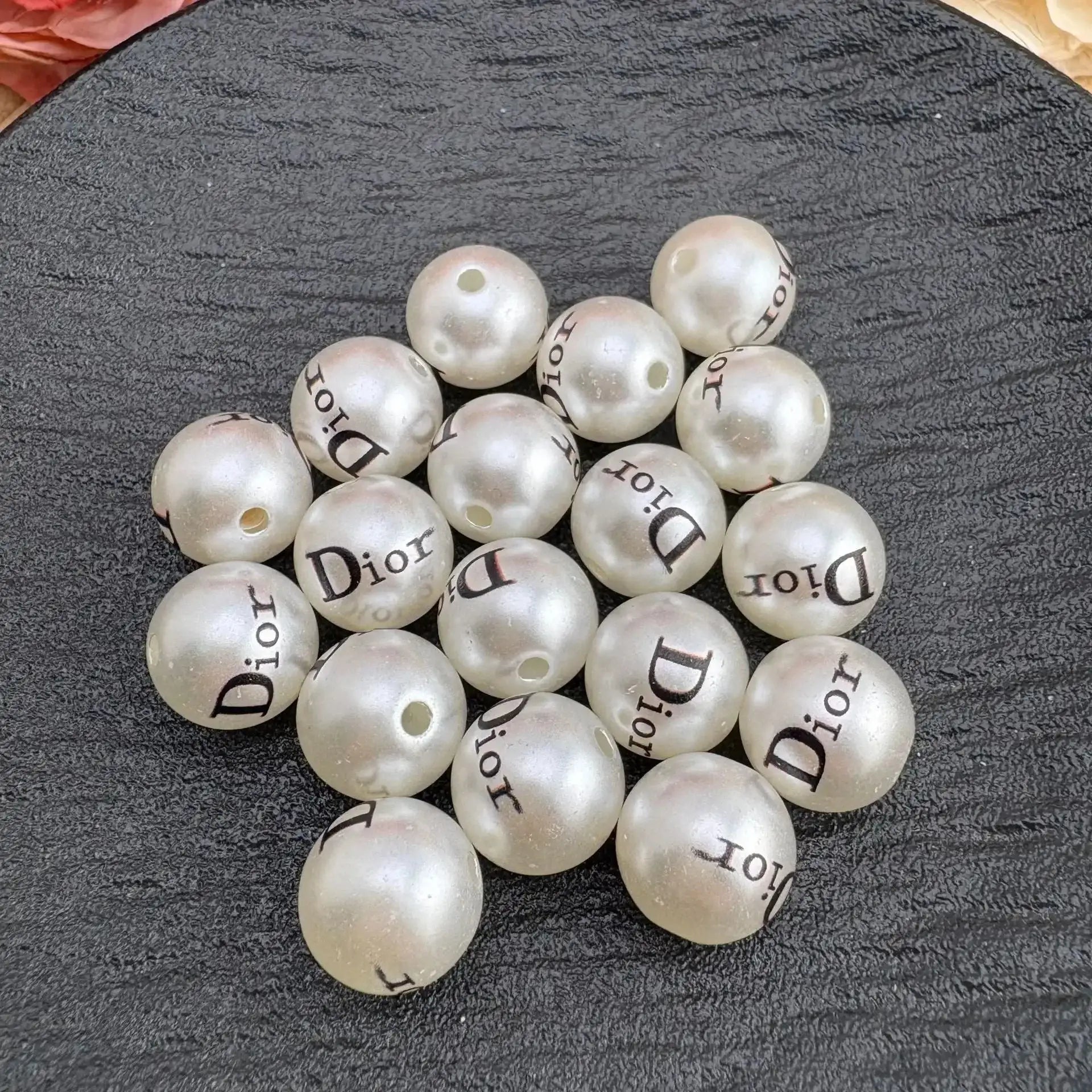 FS6287-16mm Pearl Looking Acrylic Beads -Zoe DIY Wholesale