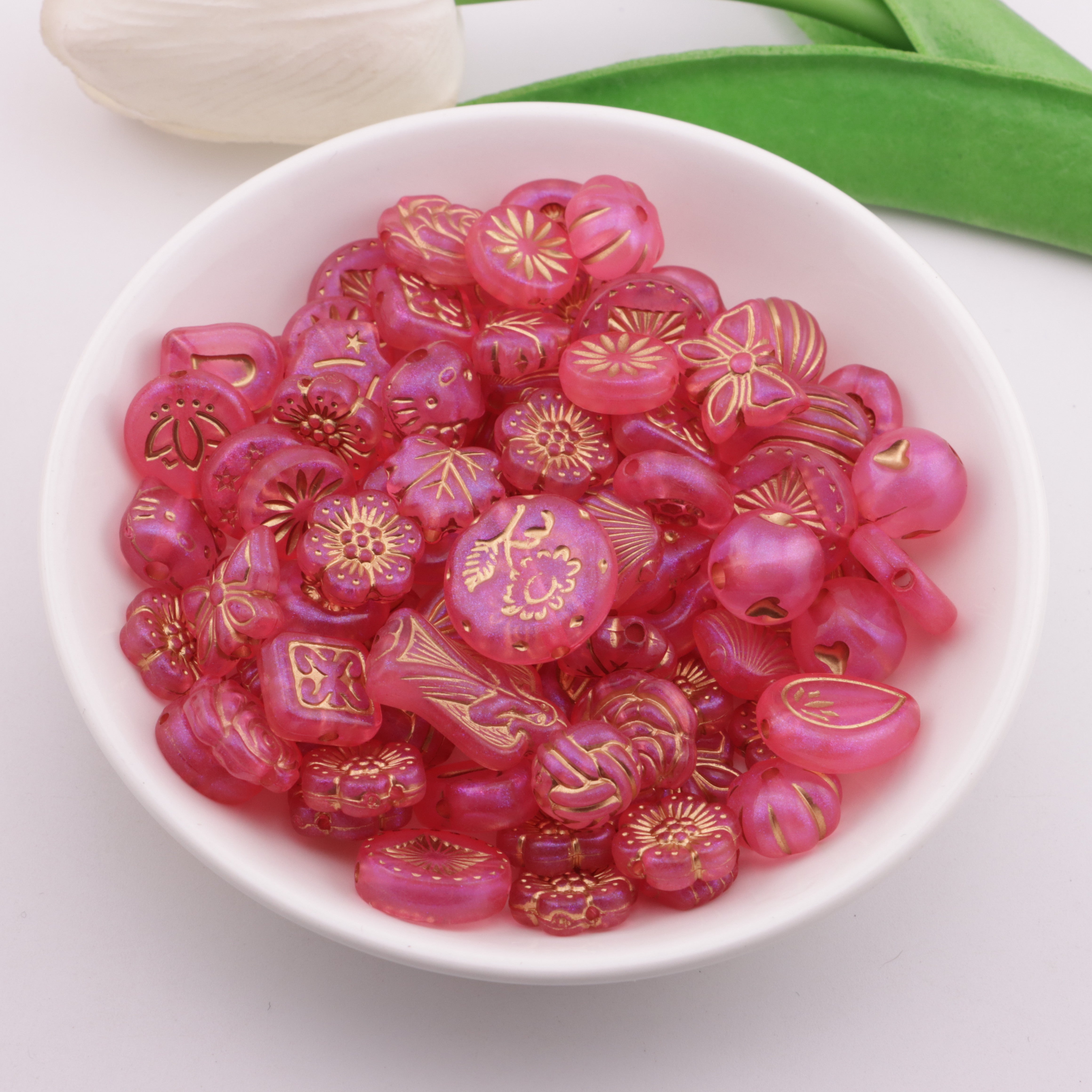 FS6297- Mixed Style Gold Line Beads Zoe's DIY Shop