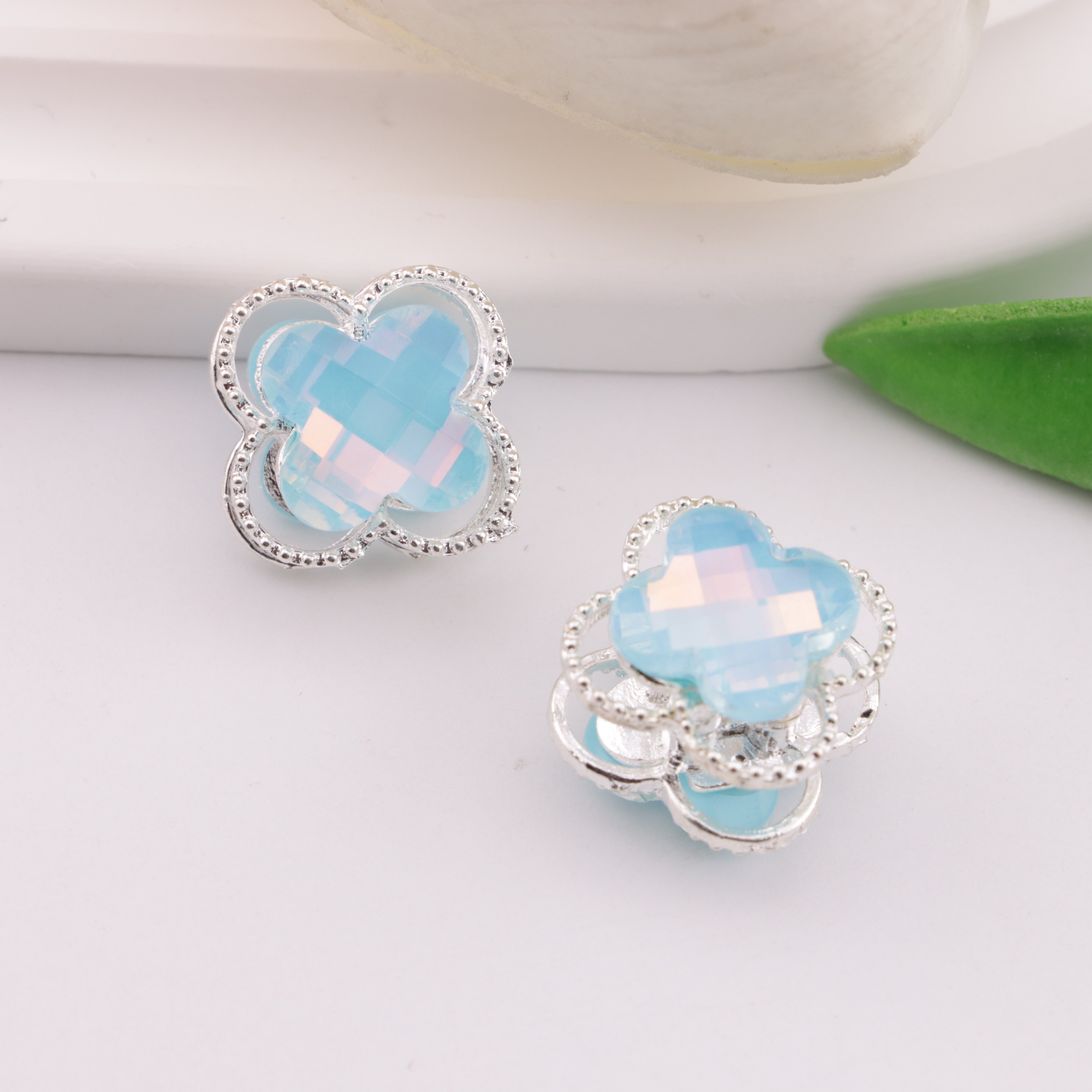 FS6304- Clover Alloy 4 Hole Metal Beads Fit For Beadable Pens Zoe's DIY Shop