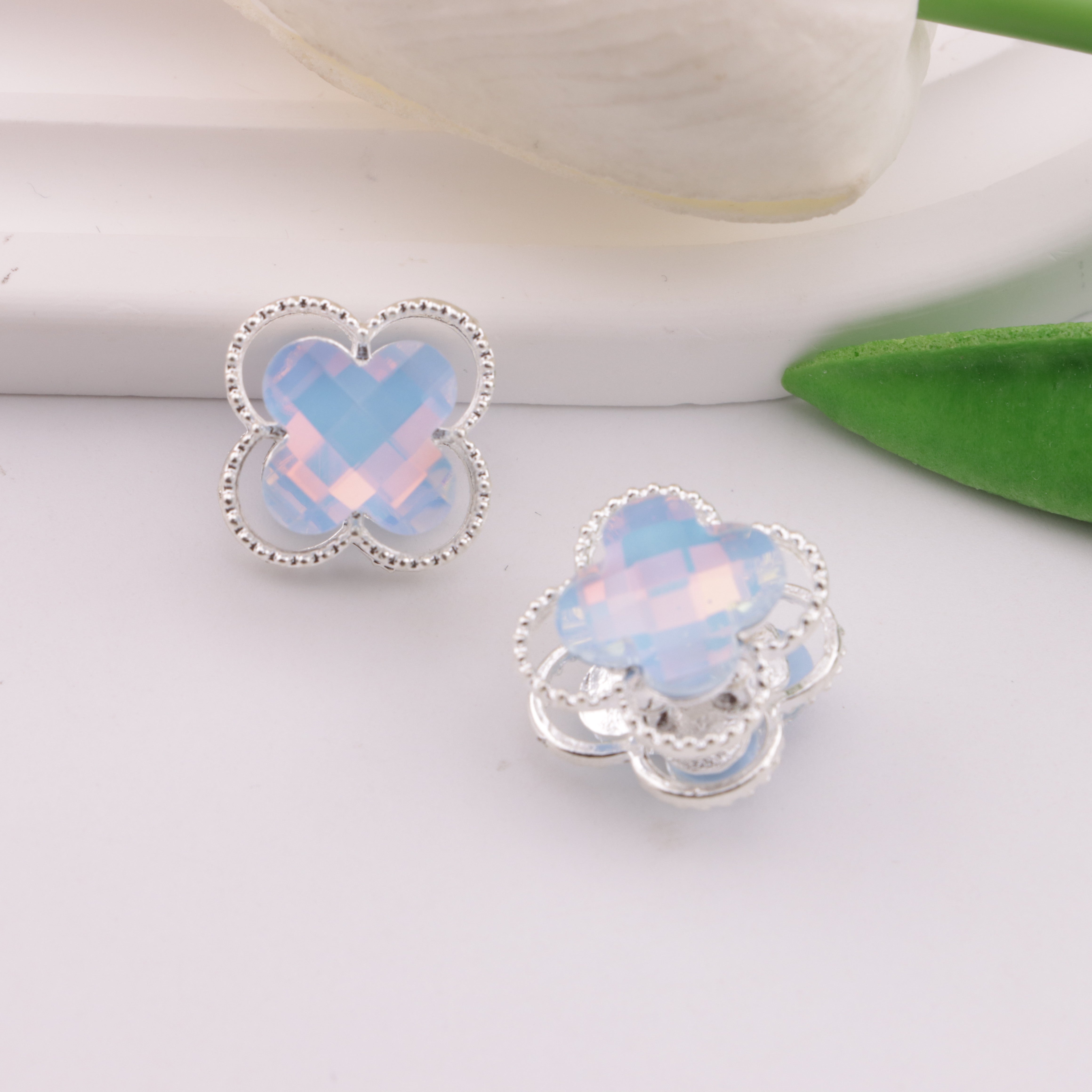 FS6304- Clover Alloy 4 Hole Metal Beads Fit For Beadable Pens Zoe's DIY Shop