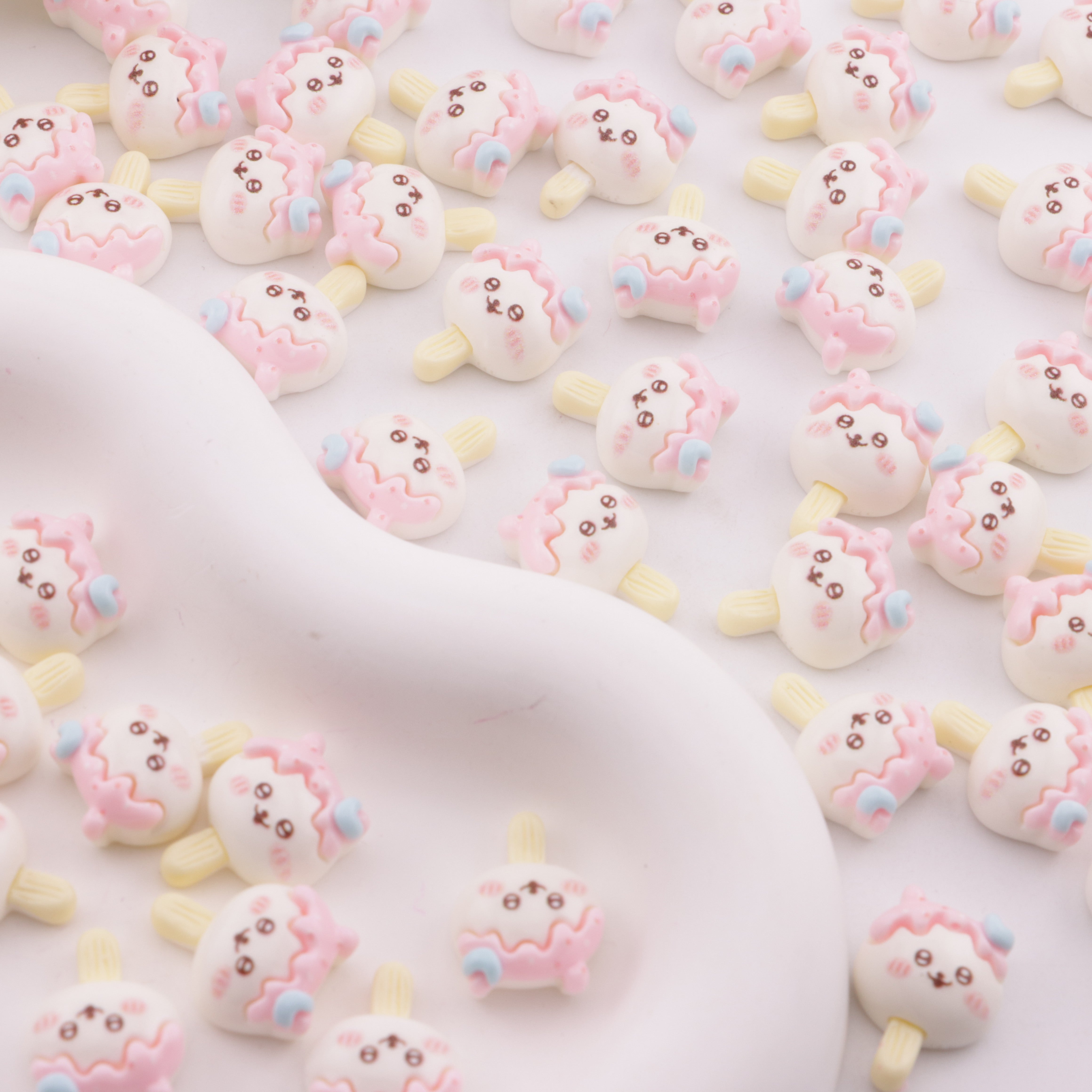 FS6313- 13×17mm Chiikawa Ice Cream Charms Ji Yika Wa Ice Cream Patches Zoe's DIY Shop