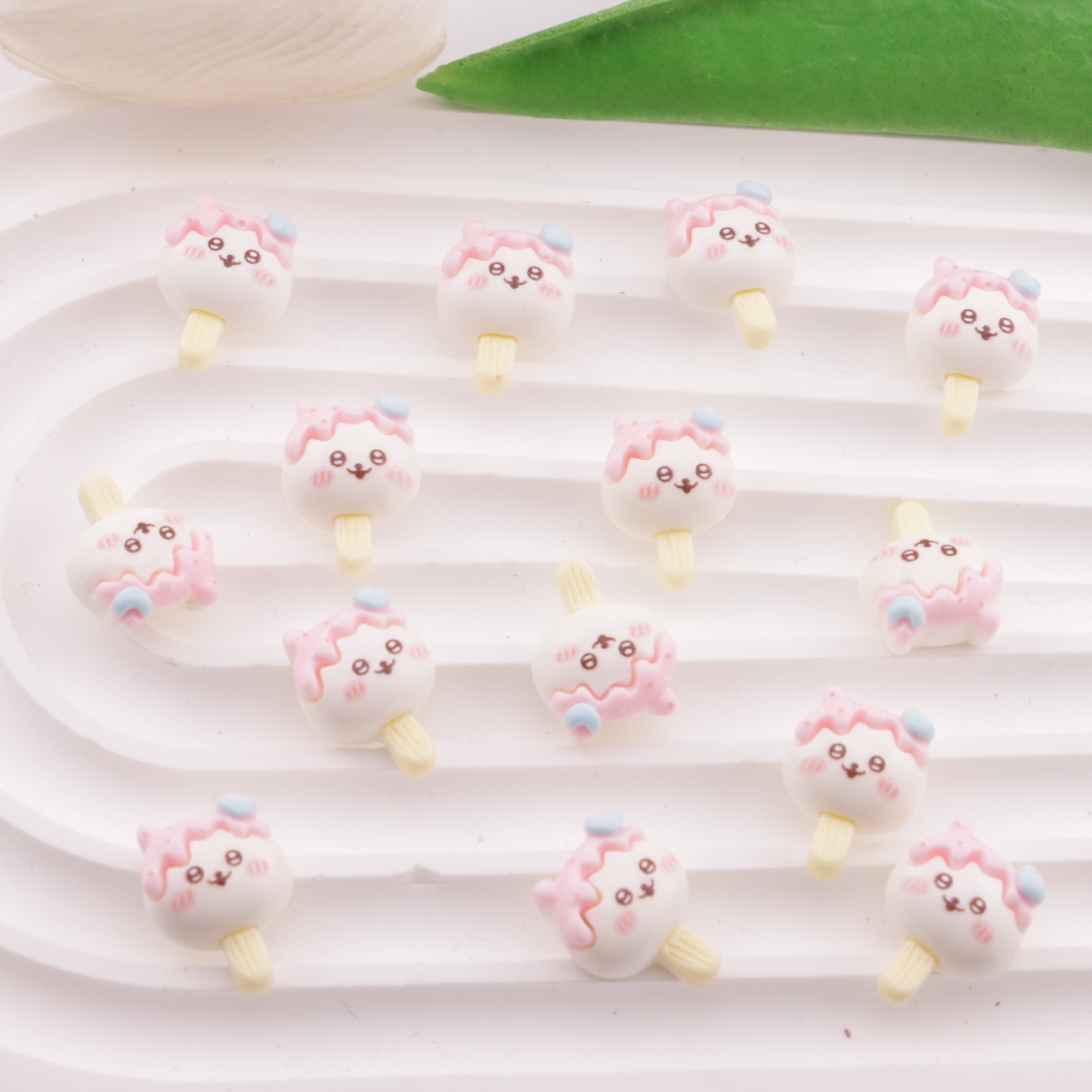 FS6313- 13×17mm Chiikawa Ice Cream Charms Ji Yika Wa Ice Cream Patches Zoe's DIY Shop