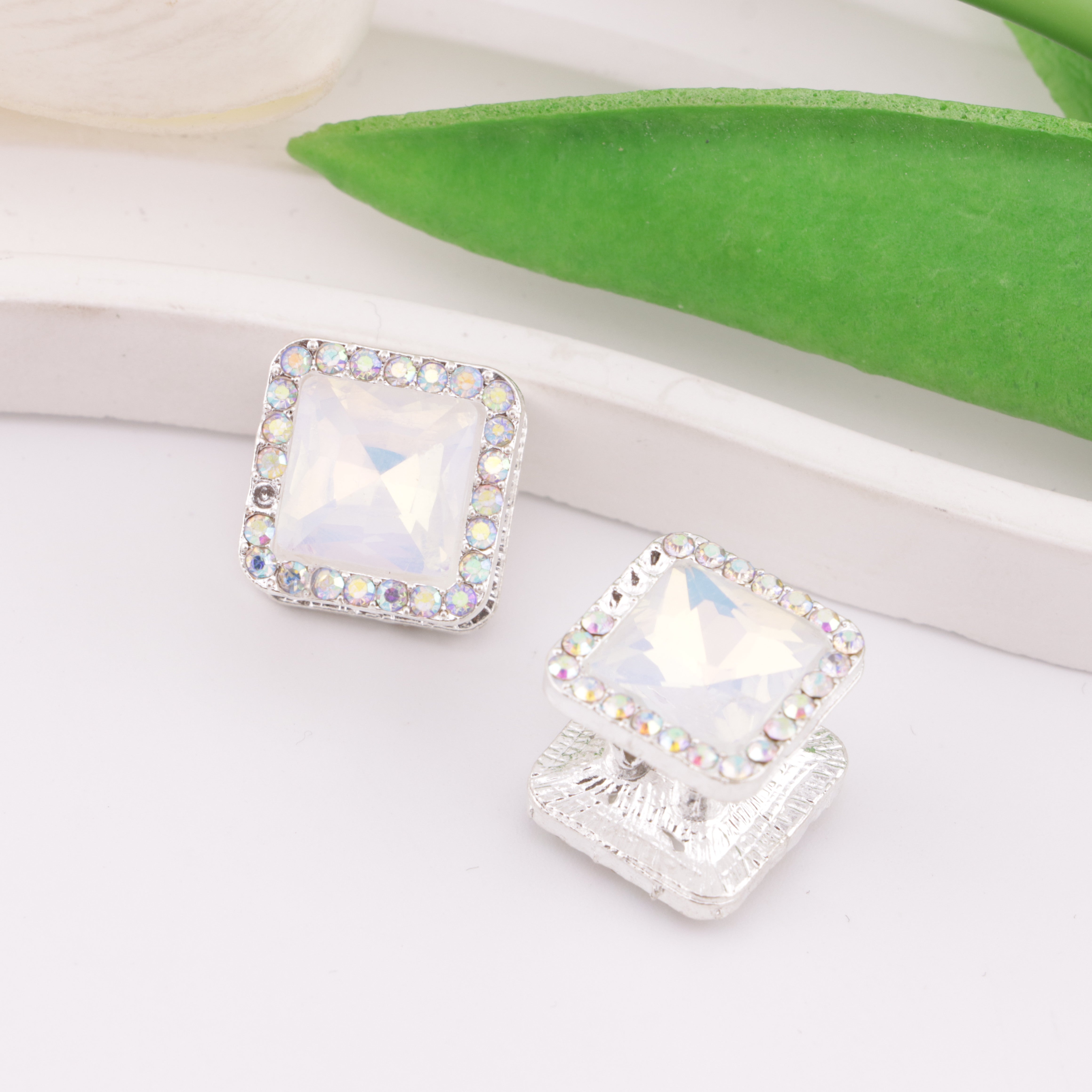 FS6332- Square Four-way Alloy Beads Zoe's DIY Shop