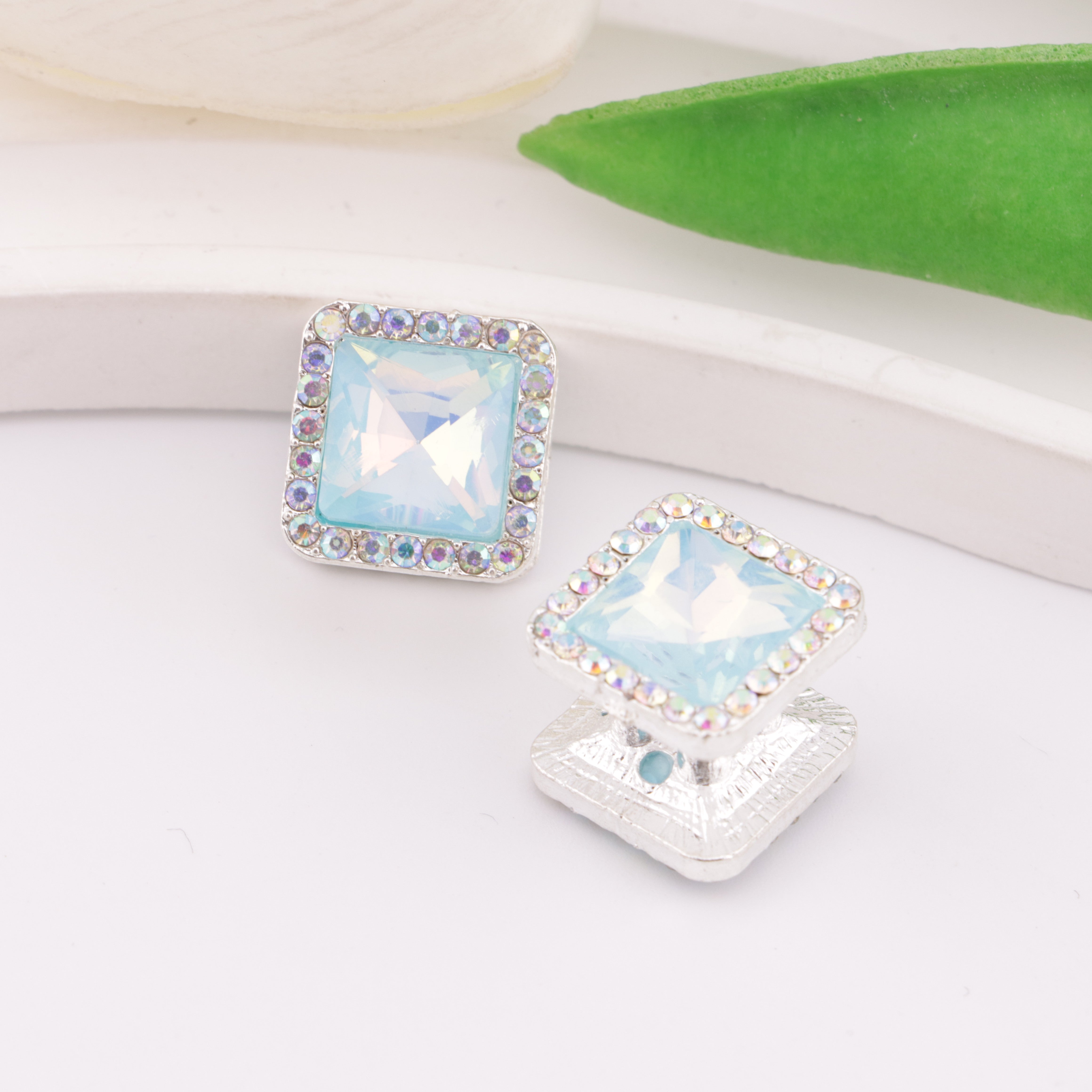 FS6332- Square Four-way Alloy Beads Zoe's DIY Shop