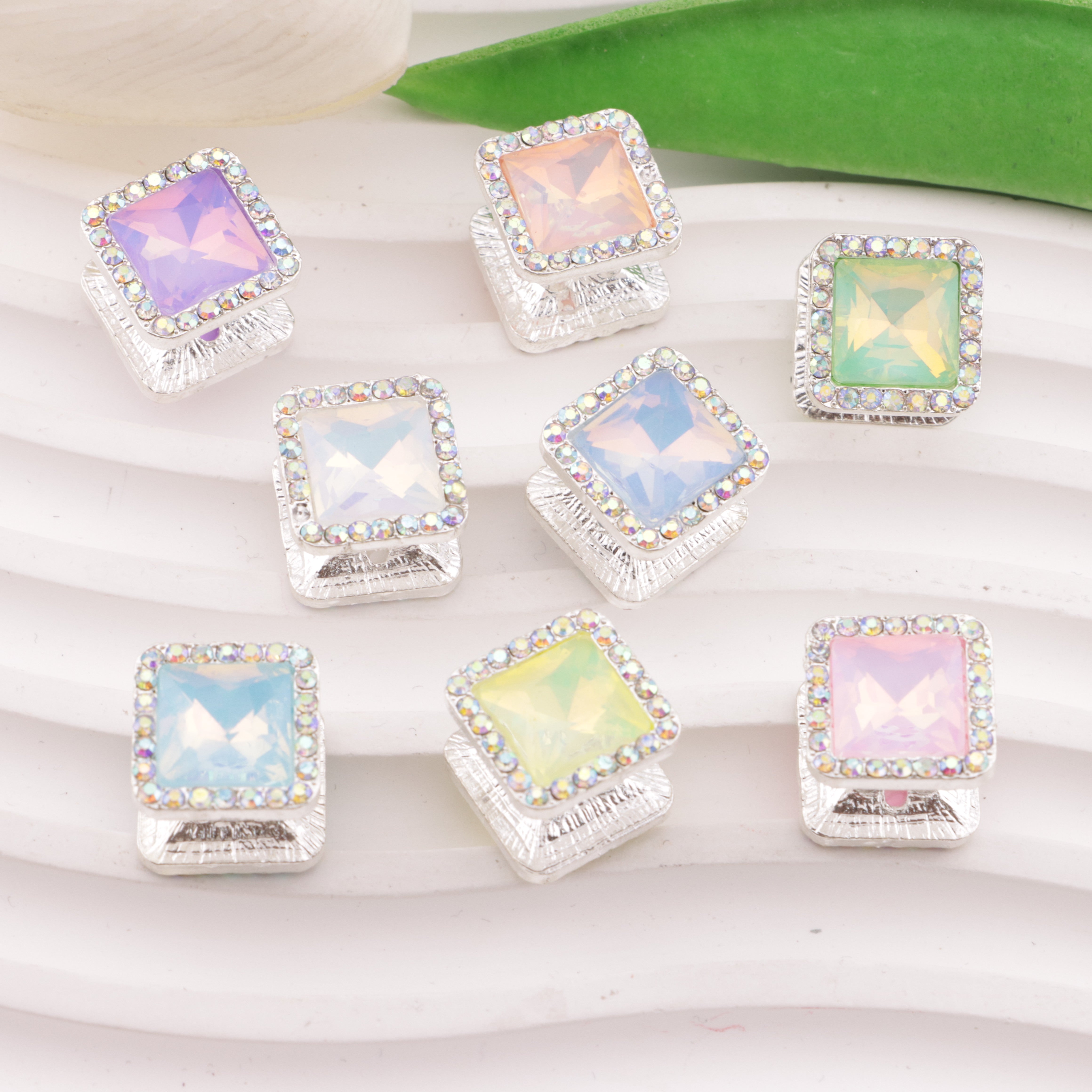FS6332- Square Four-way Alloy Beads Zoe's DIY Shop