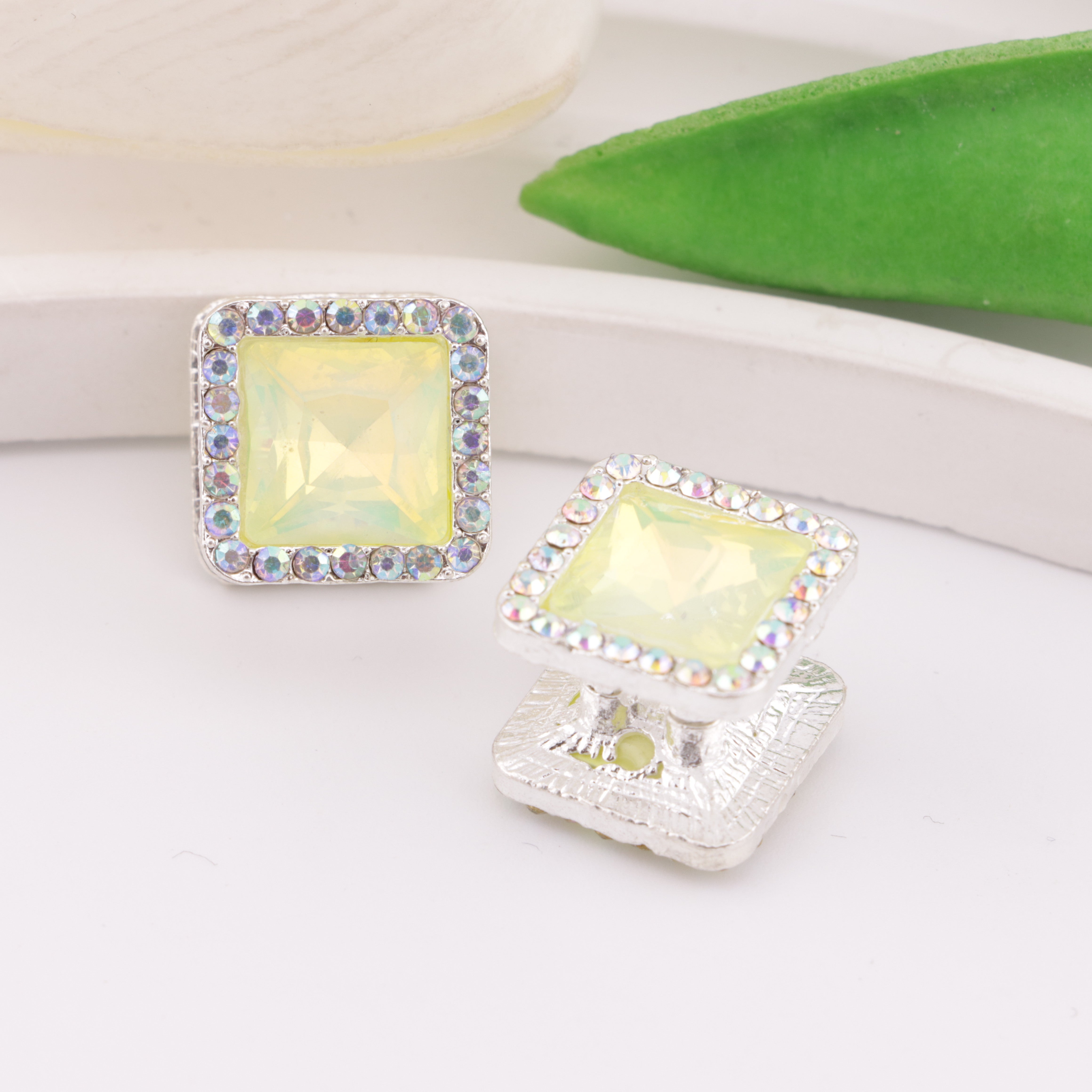 FS6332- Square Four-way Alloy Beads Zoe's DIY Shop