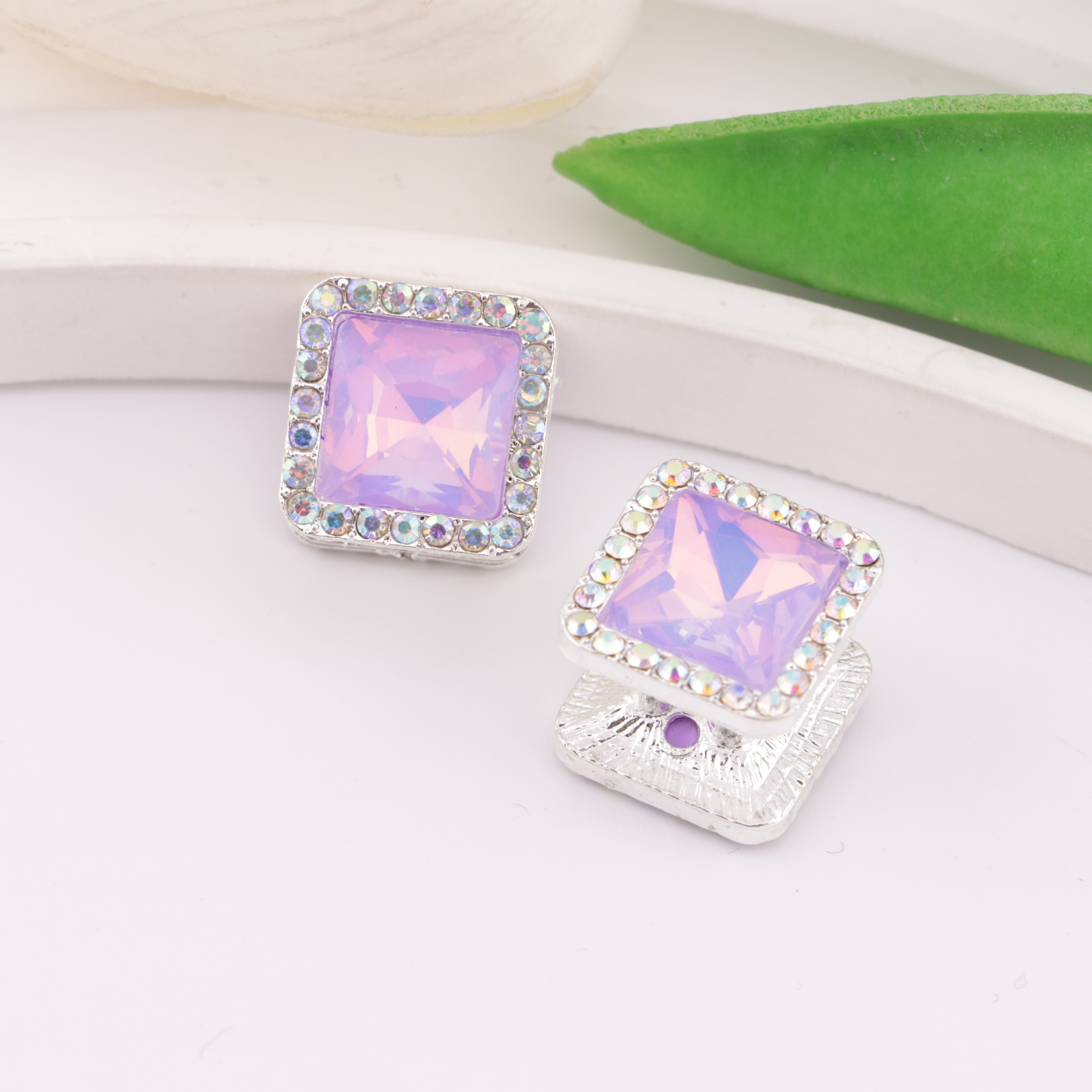 FS6332- Square Four-way Alloy Beads Zoe's DIY Shop