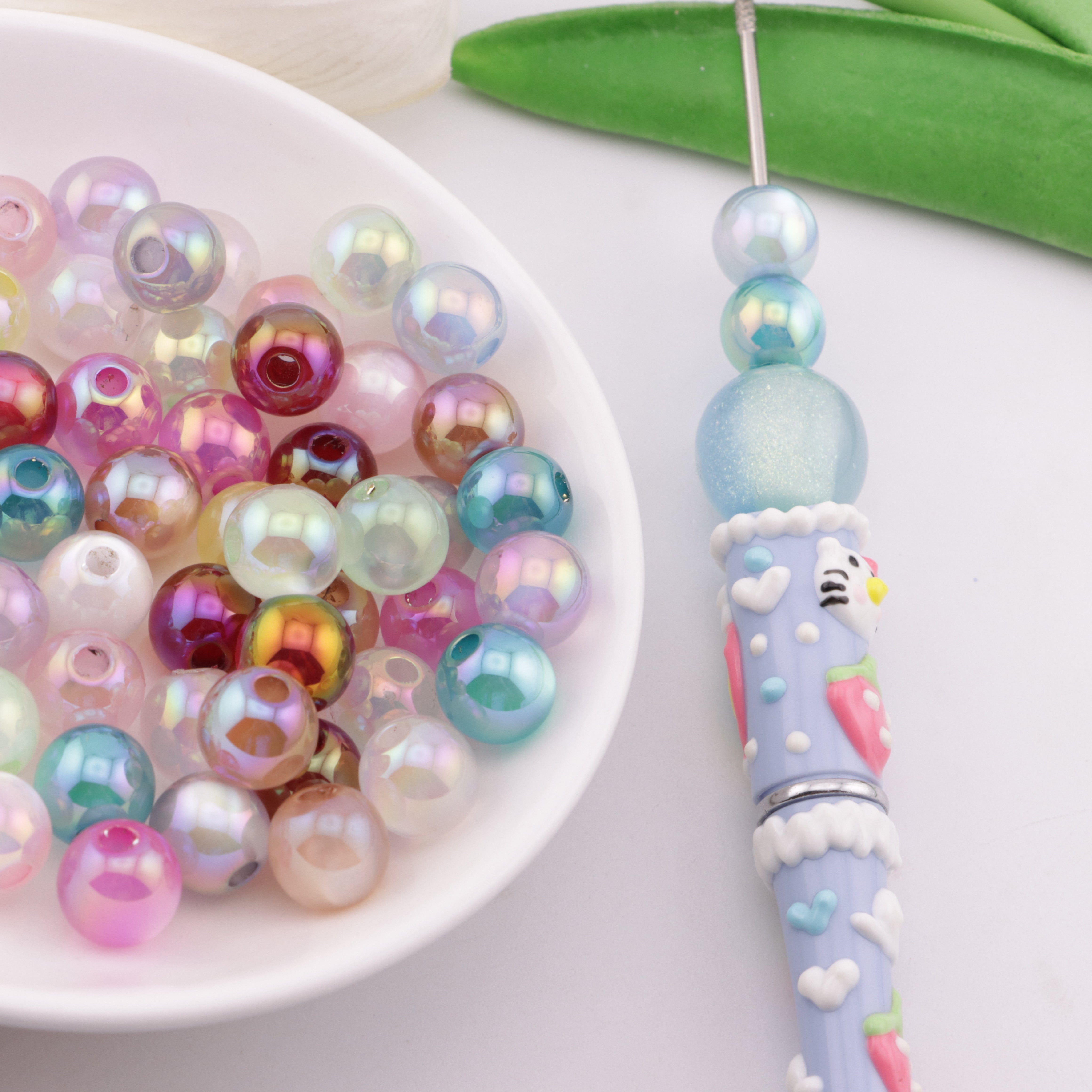 FS6350- 10mm Uv Cat Eyes Beads Fit For Pen Zoe's DIY Shop