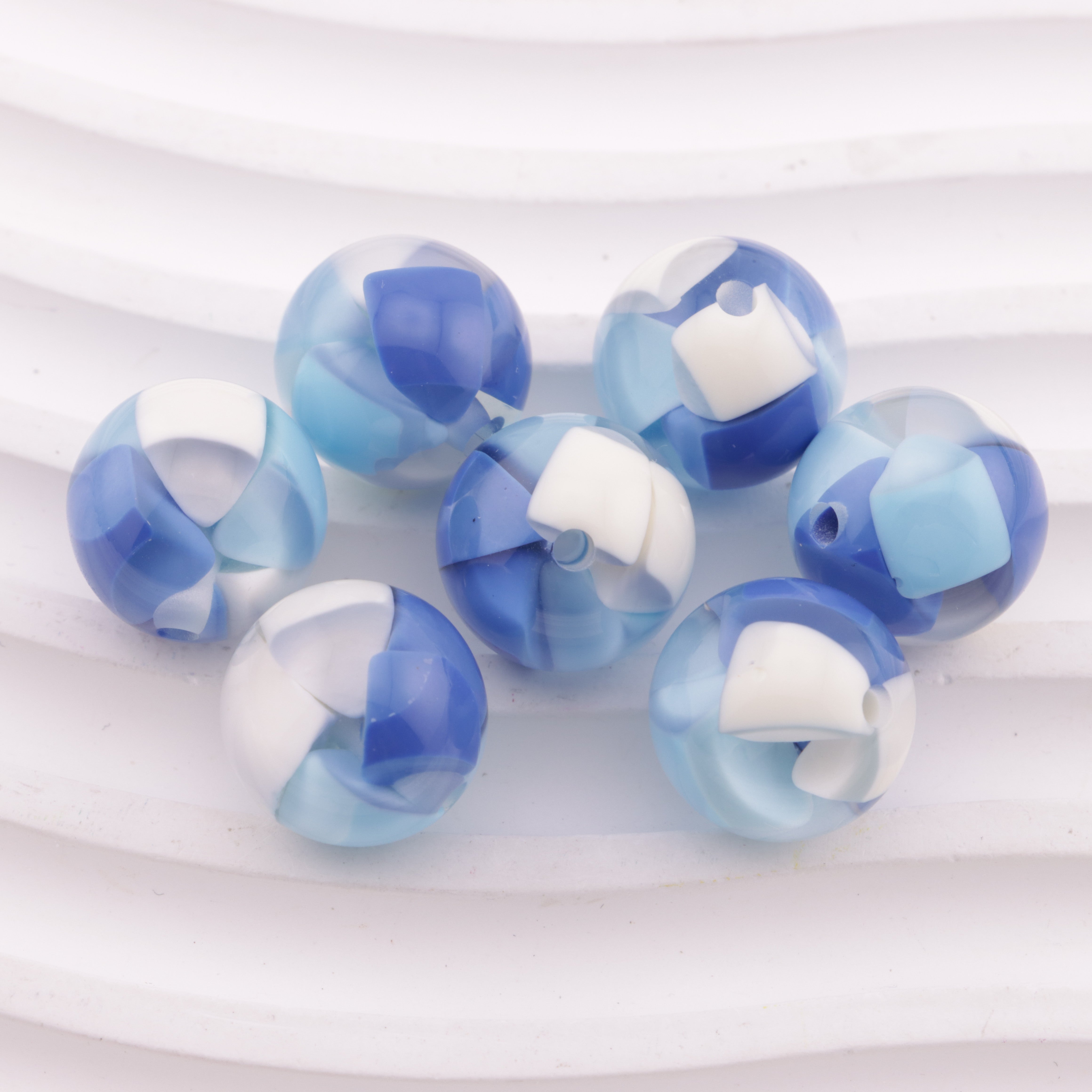 FS6354- 16mm Cheese Color-Blocked Beads Fit For Pen Zoe's DIY Shop