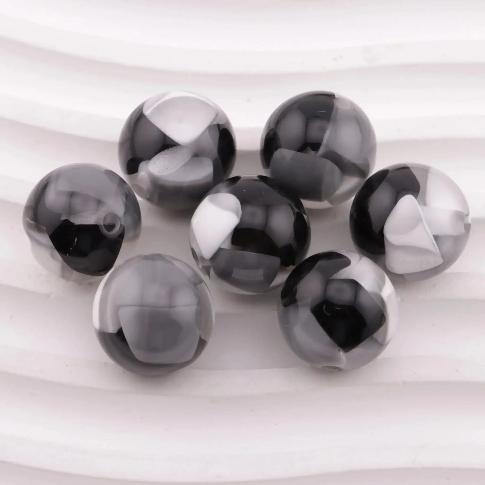 FS6354-16mm Cheese Color-Blocked Beads Fit For Pen -Zoe DIY Wholesale