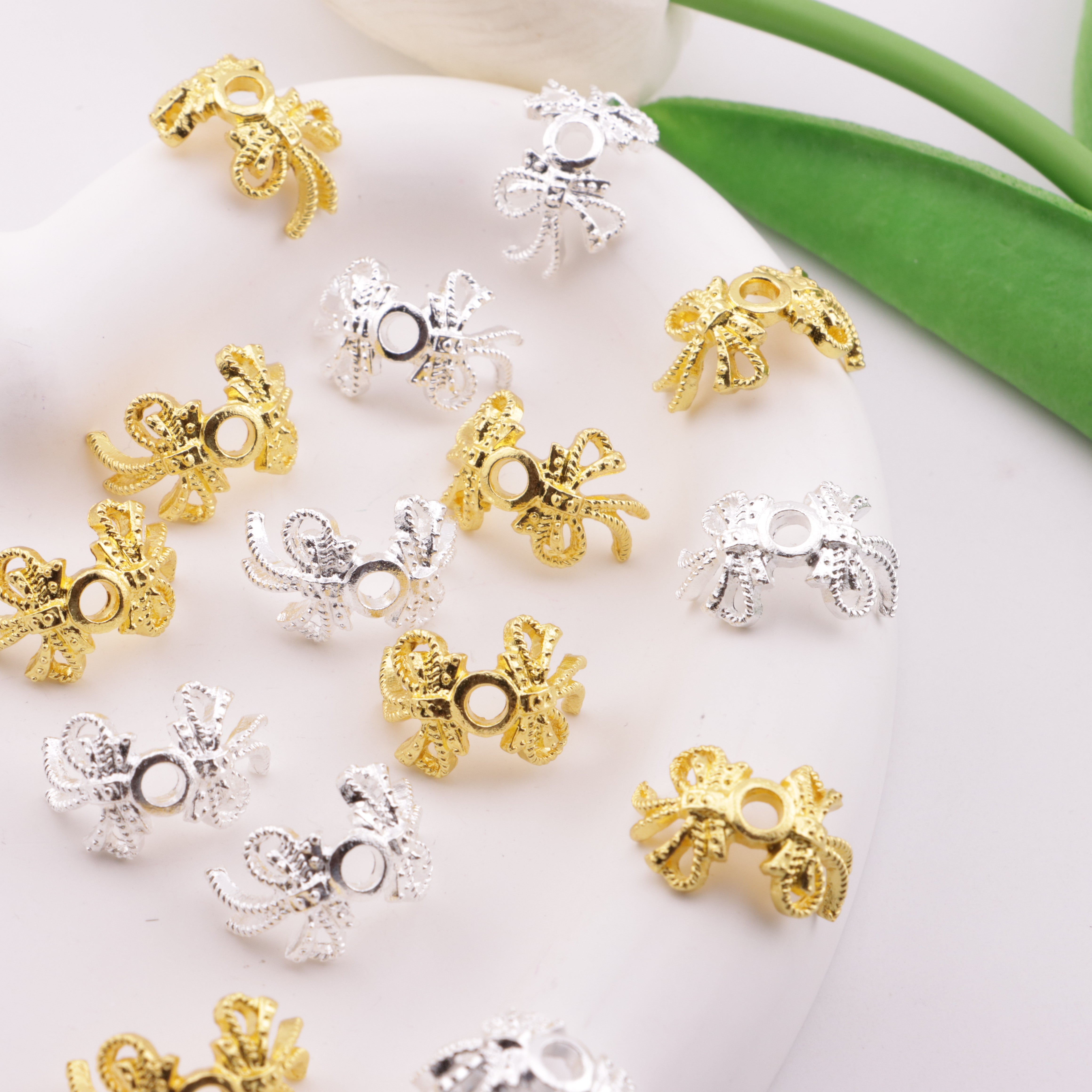 FS6359- Approximately 2×1.3×1 Cm Bowknot Ribbon Separator Beads With A 2.2 Mm Aperture Zoe's DIY Shop