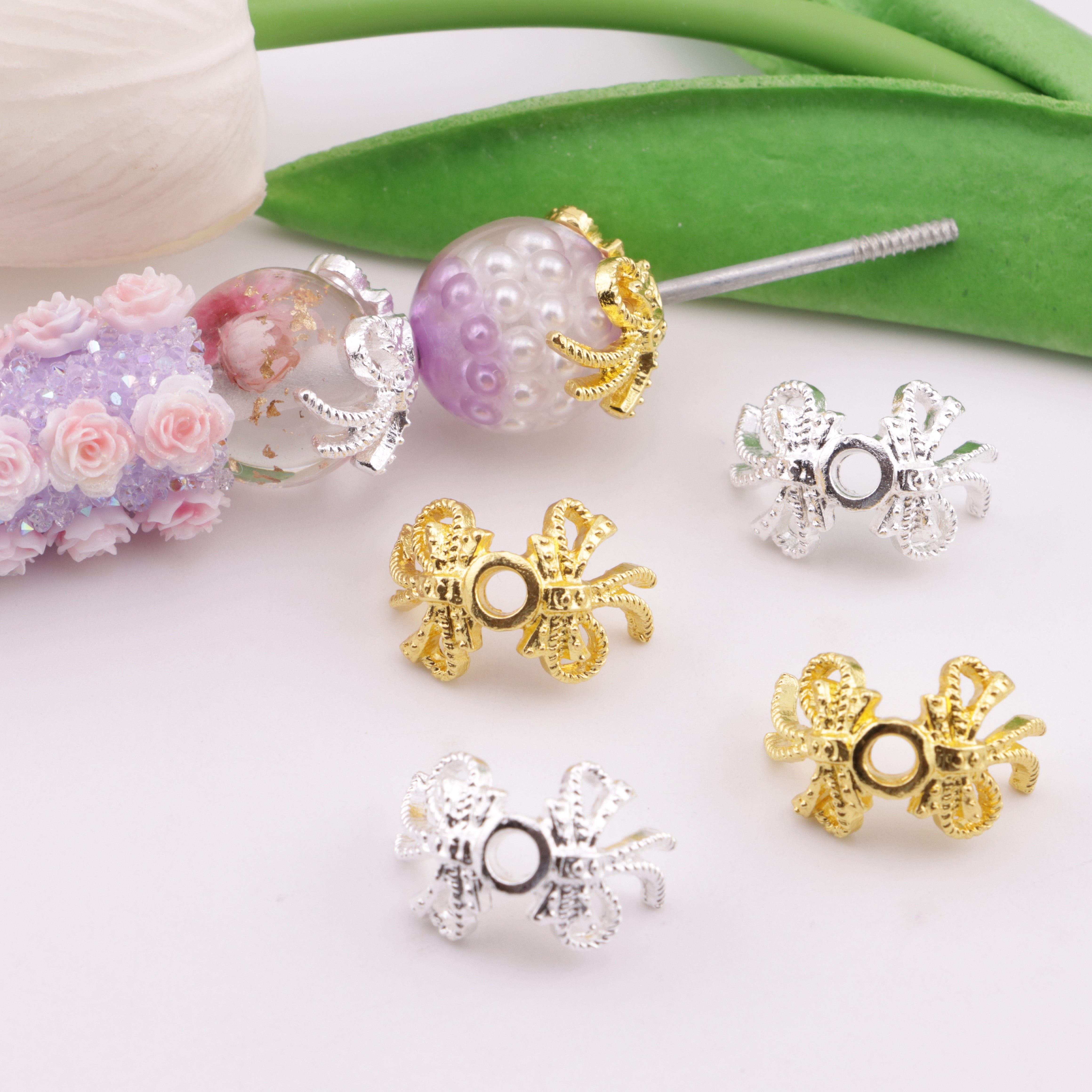 FS6359- Approximately 2×1.3×1 Cm Bowknot Ribbon Separator Beads With A 2.2 Mm Aperture Zoe's DIY Shop