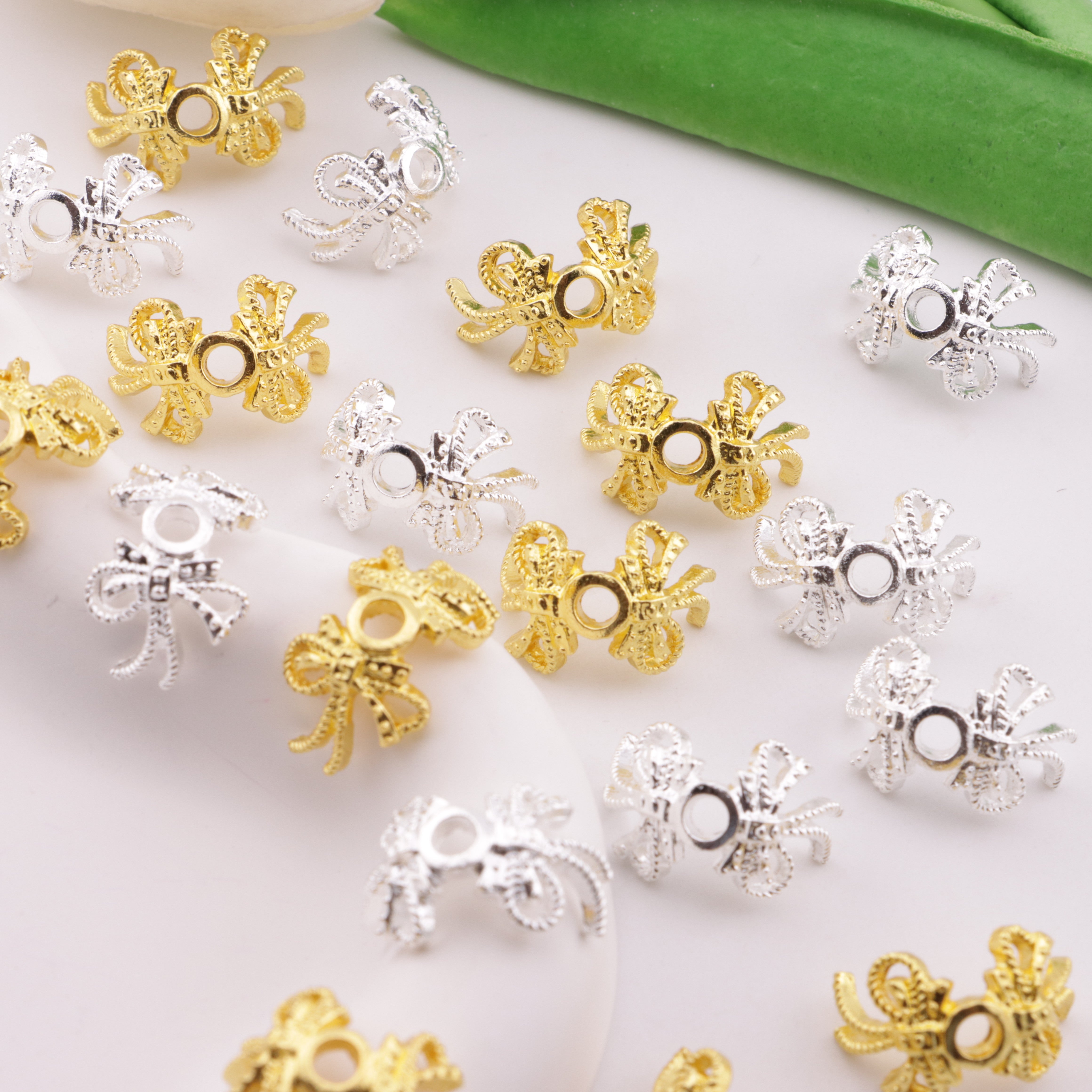 FS6359- Approximately 2×1.3×1 Cm Bowknot Ribbon Separator Beads With A 2.2 Mm Aperture Zoe's DIY Shop