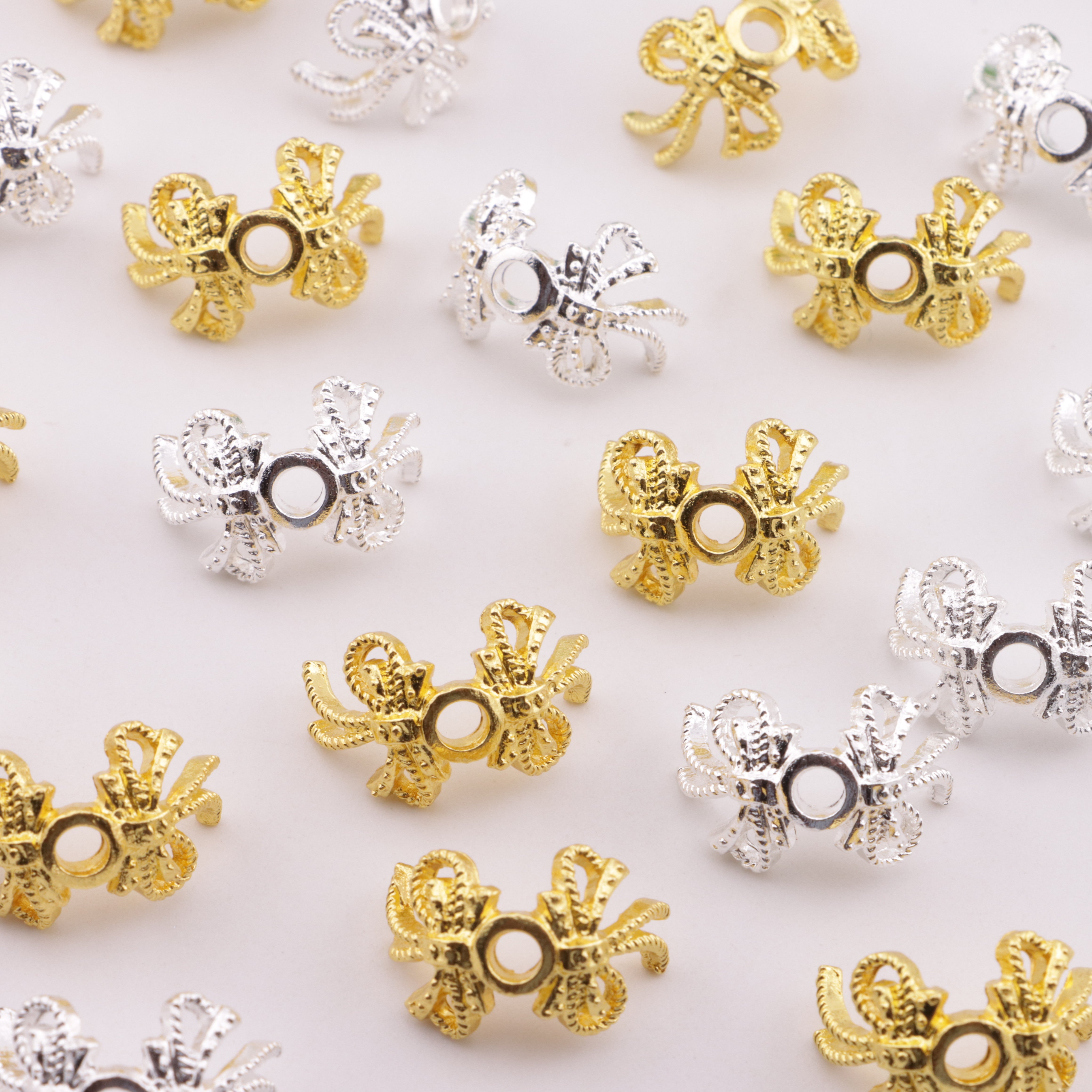 FS6359- Approximately 2×1.3×1 Cm Bowknot Ribbon Separator Beads With A 2.2 Mm Aperture Zoe's DIY Shop