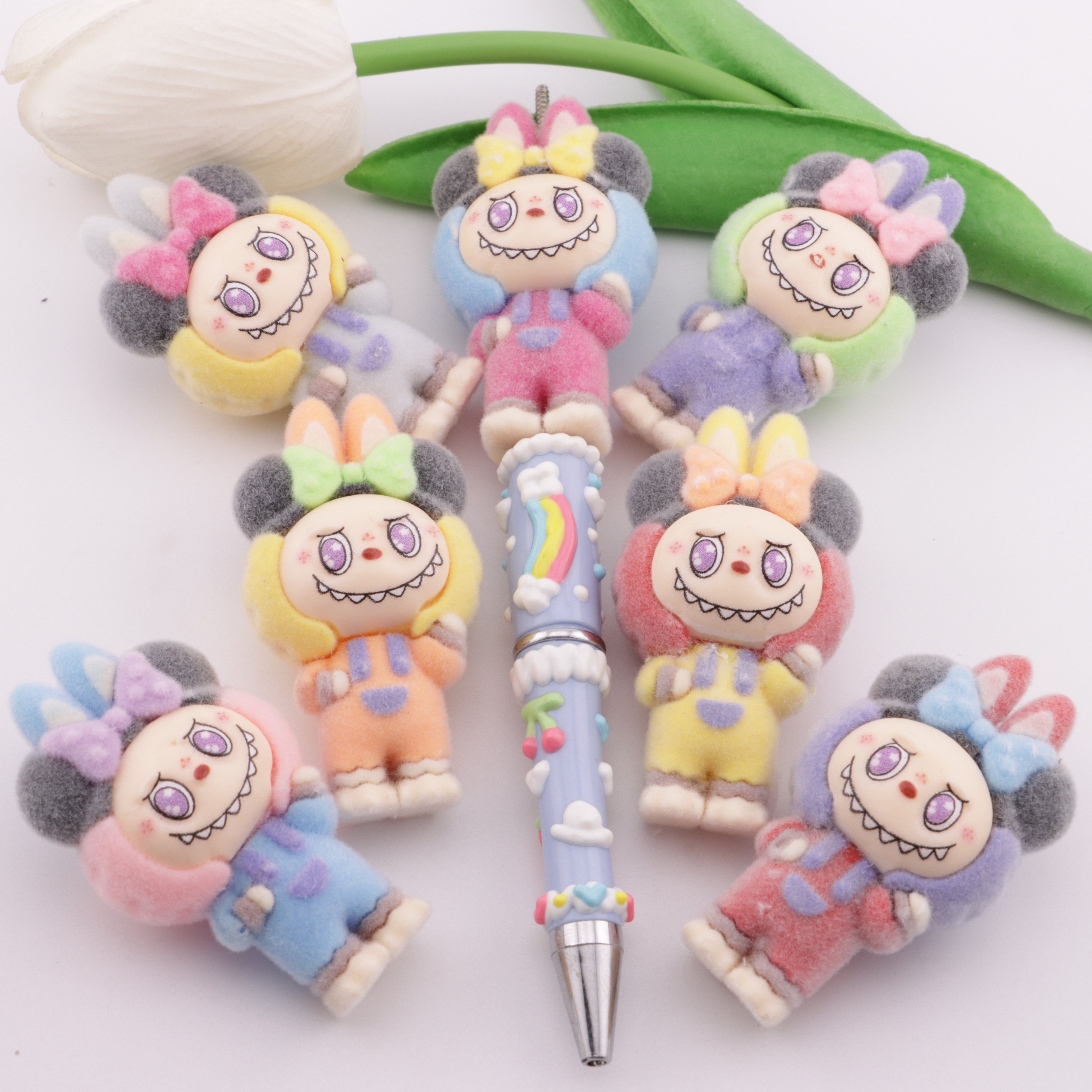 FS6373- 54×29mm Minnie Bows Labubu Beads Zoe's DIY Shop