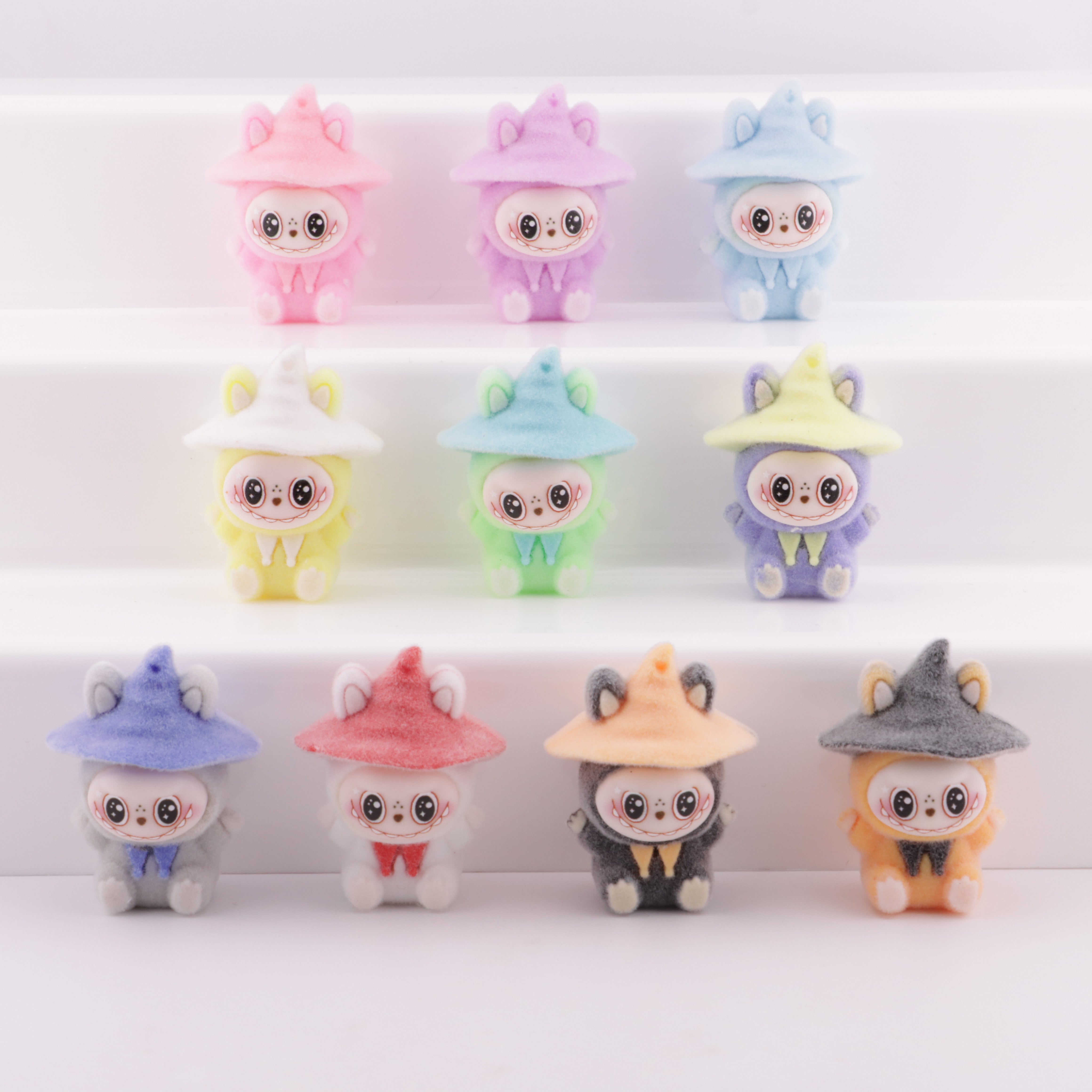 FS6378- 43×32Mm Hat Flocking Labubu Beads Zoe's DIY Shop