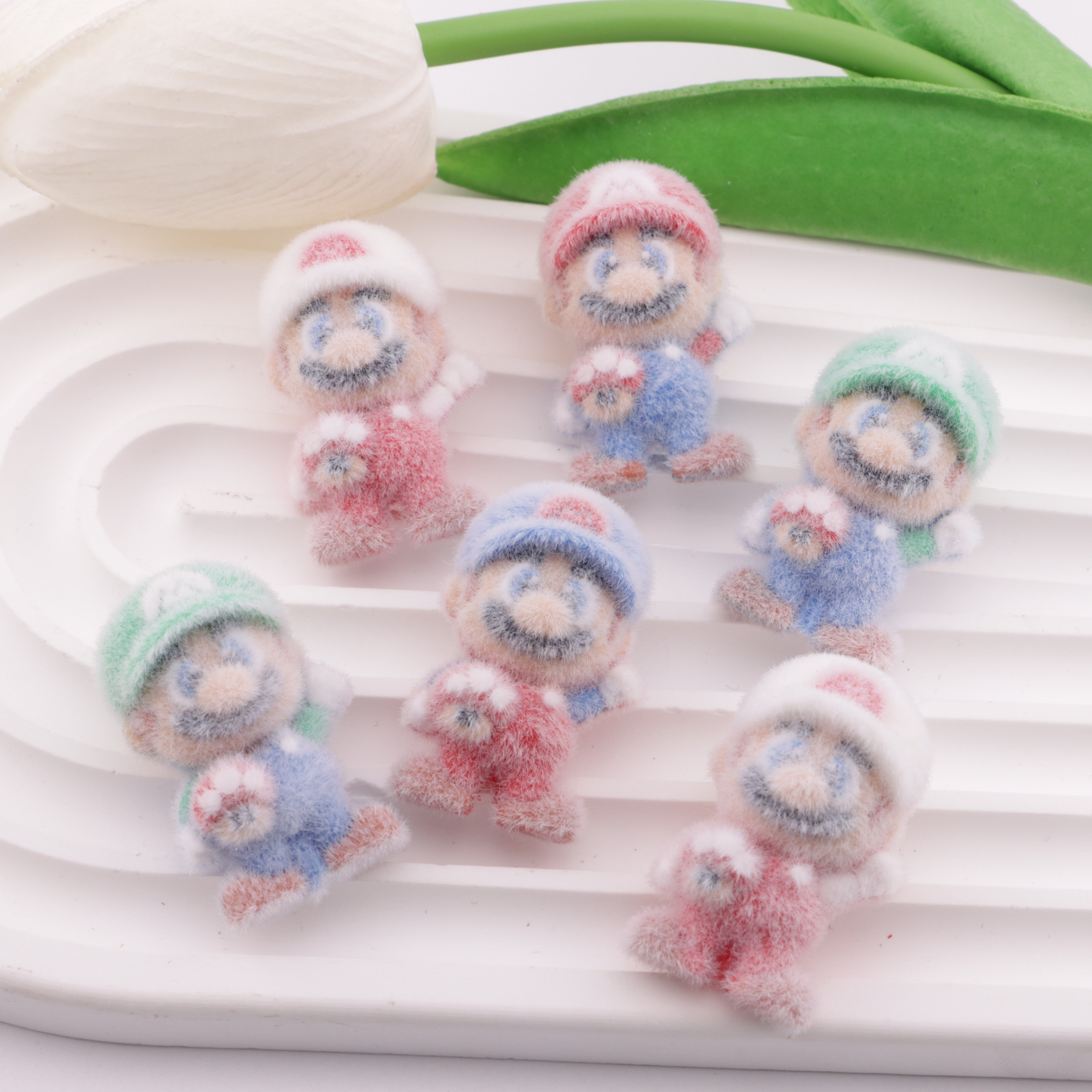 FS6379- 31×18Mm Flocked Super Mario Beads Flocked Super Mario Beads Zoe's DIY Shop