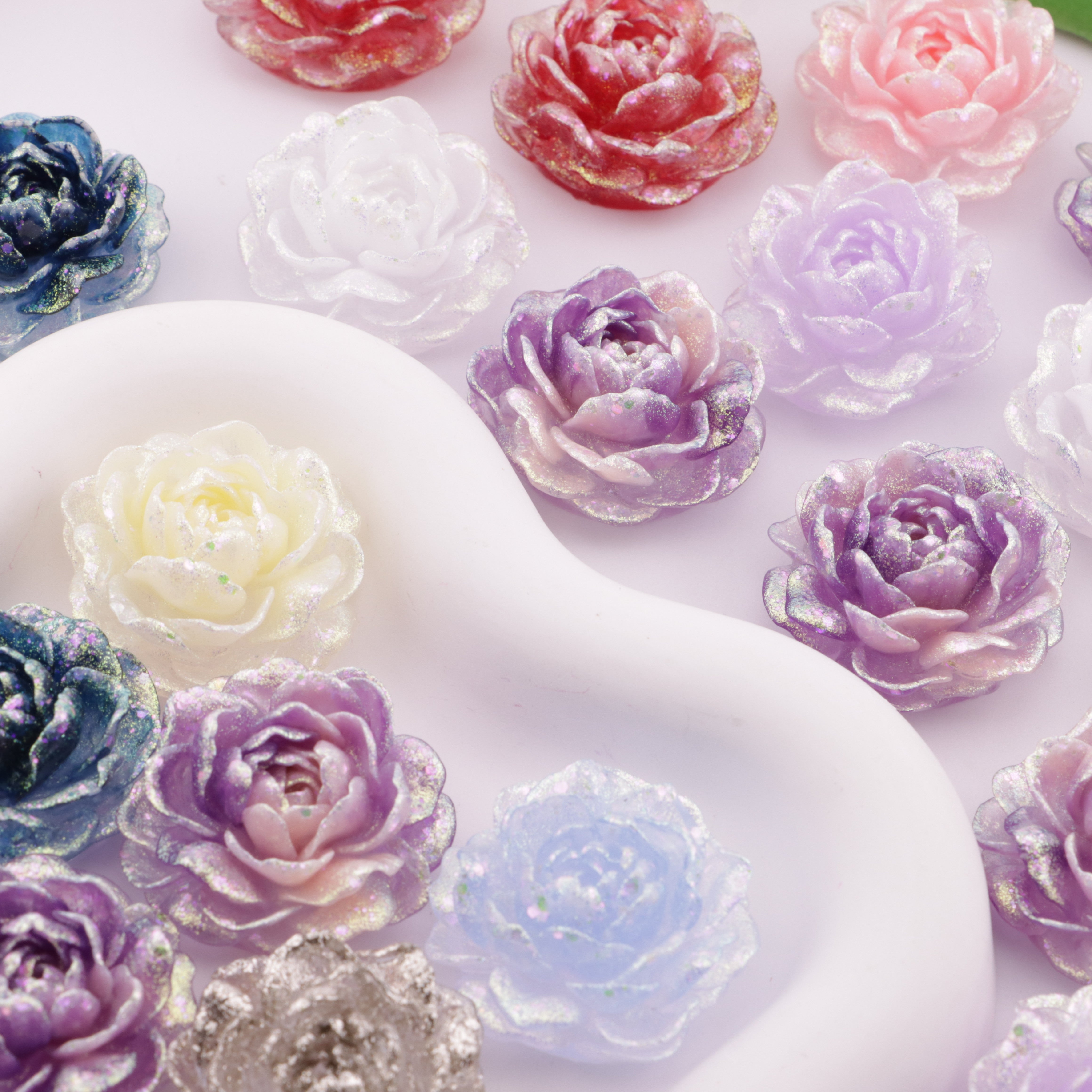 FS6380- 32mm Luminous Small Jasmine Charms Zoe's DIY Shop
