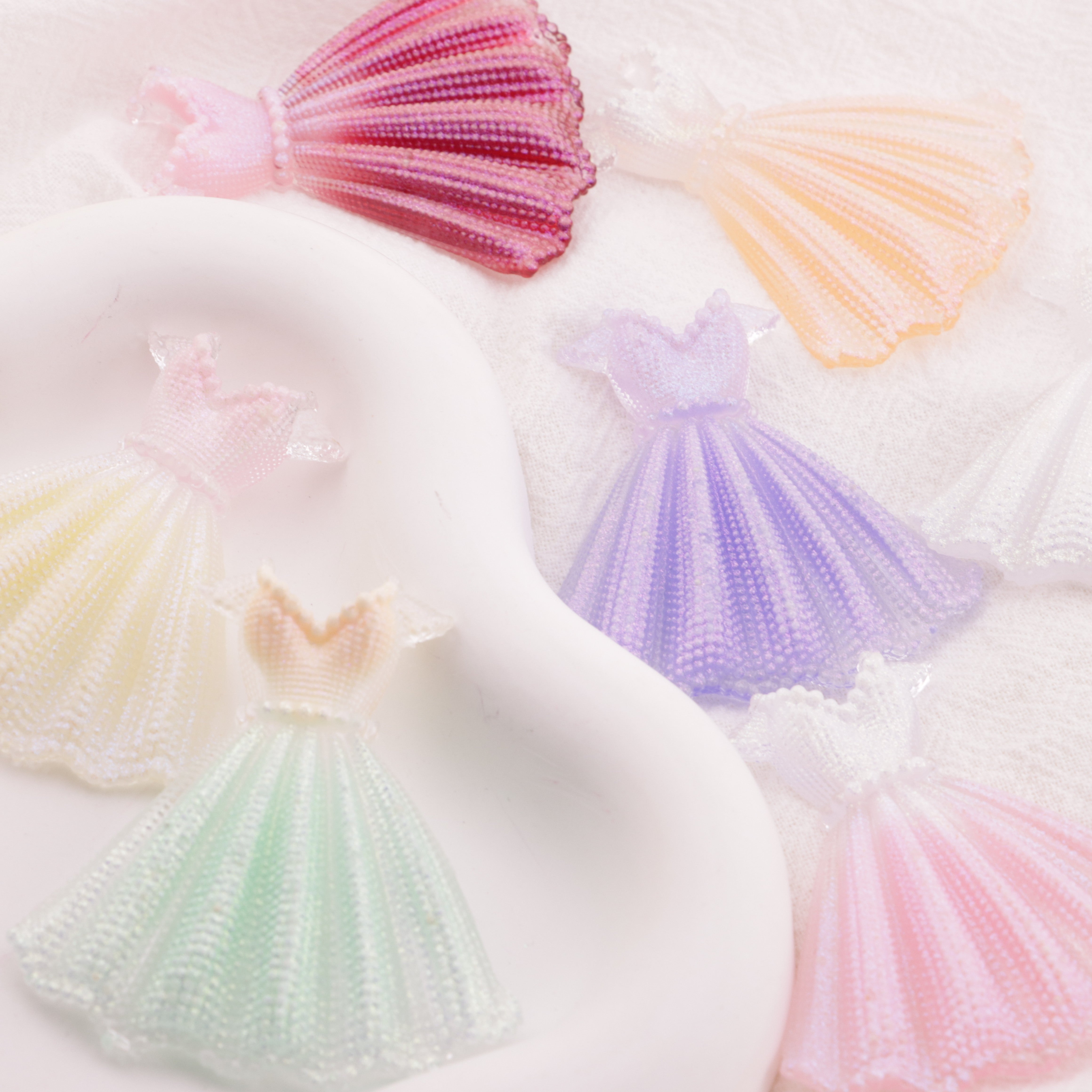 FS6382- 50×47mm Luminous Wedding Dress Charms Zoe's DIY Shop