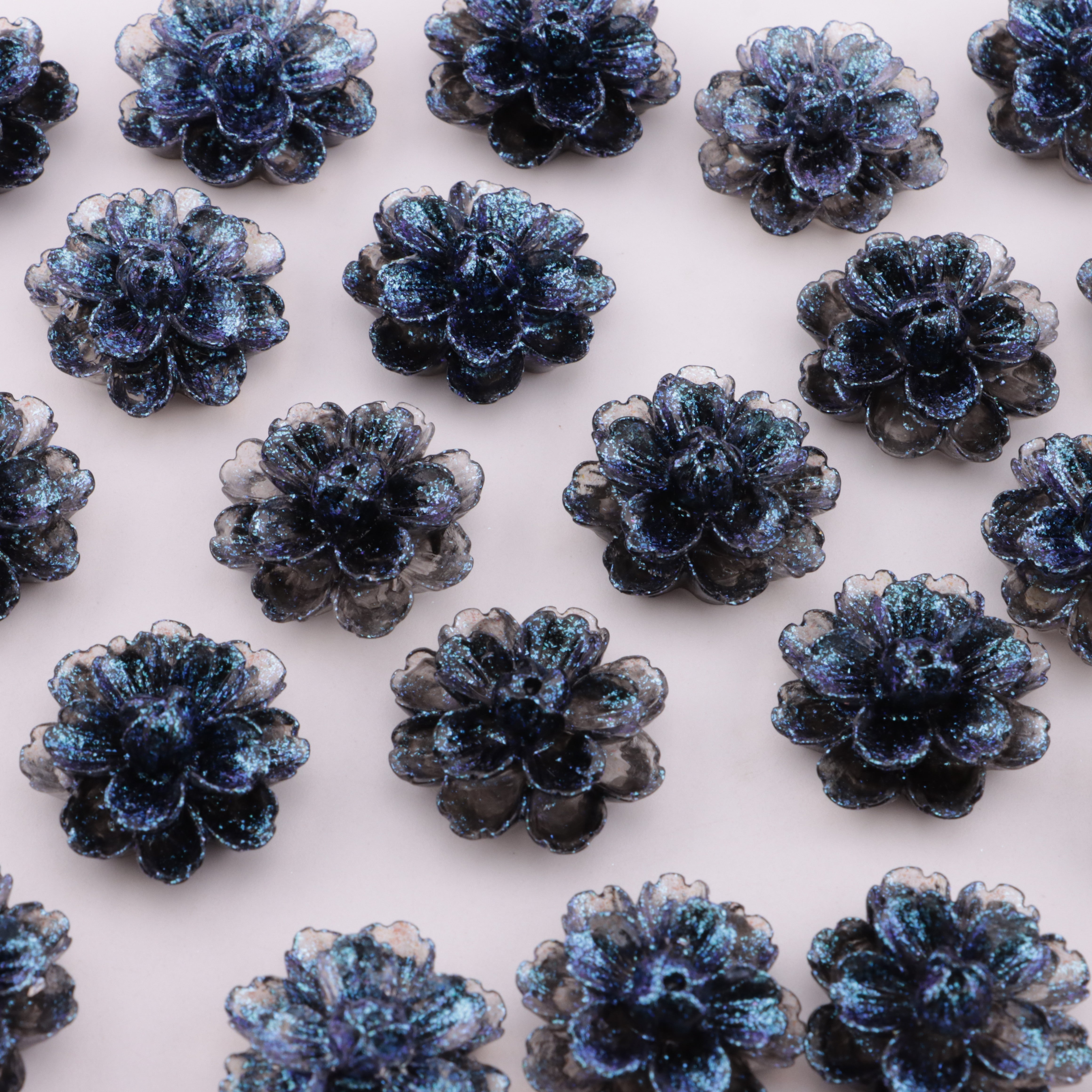 FS6385- 23mm Luminous Hibiscus Flower Charms Zoe's DIY Shop