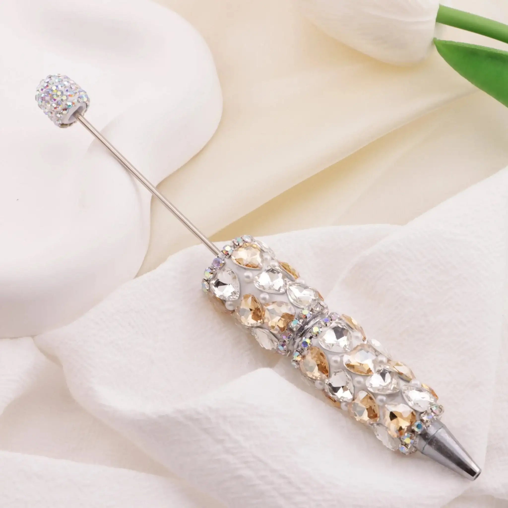 FS6395-Full Of Love Diamonds Beadable Pen -Zoe DIY Wholesale