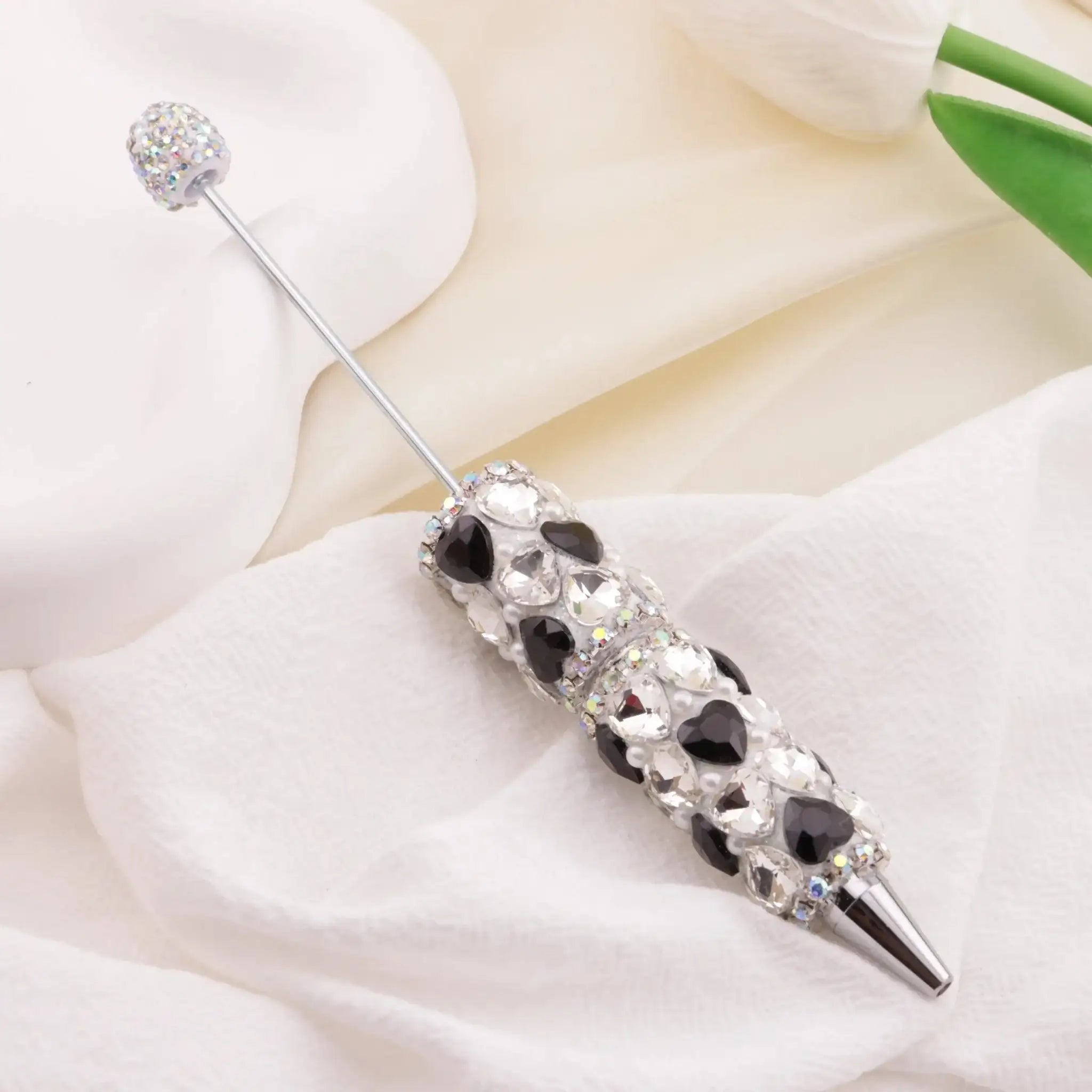 FS6395-Full Of Love Diamonds Beadable Pen -Zoe DIY Wholesale