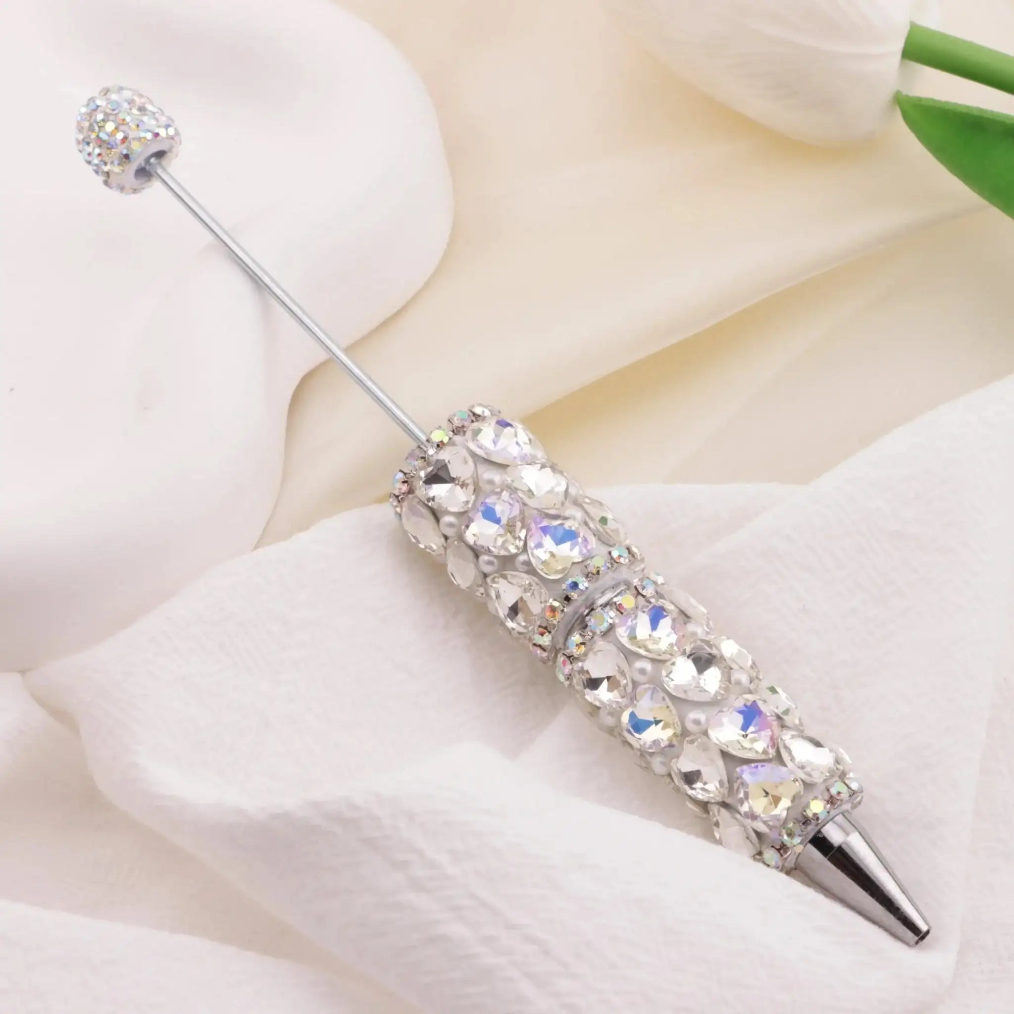 FS6395-Full Of Love Diamonds Beadable Pen -Zoe DIY Wholesale