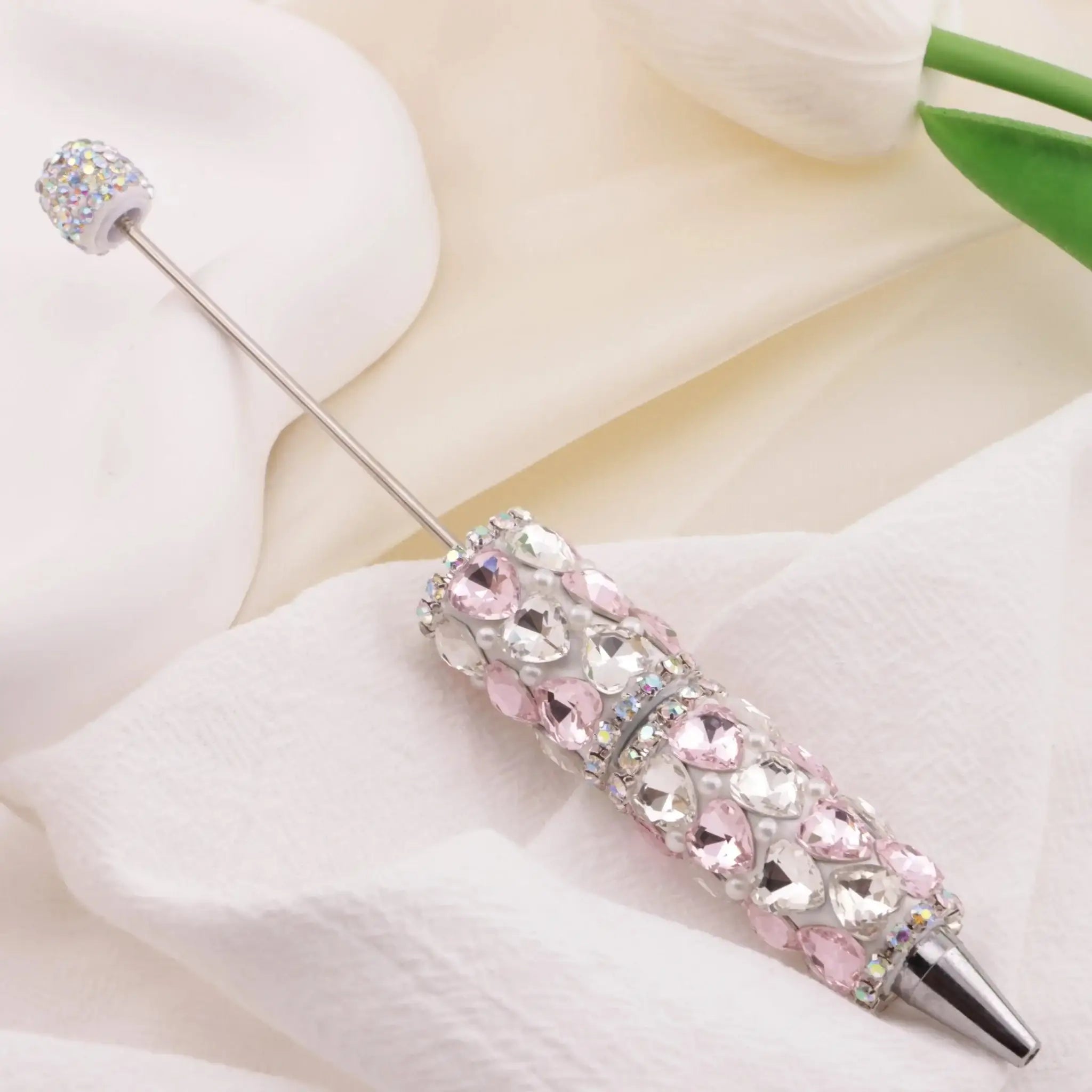 FS6395-Full Of Love Diamonds Beadable Pen -Zoe DIY Wholesale