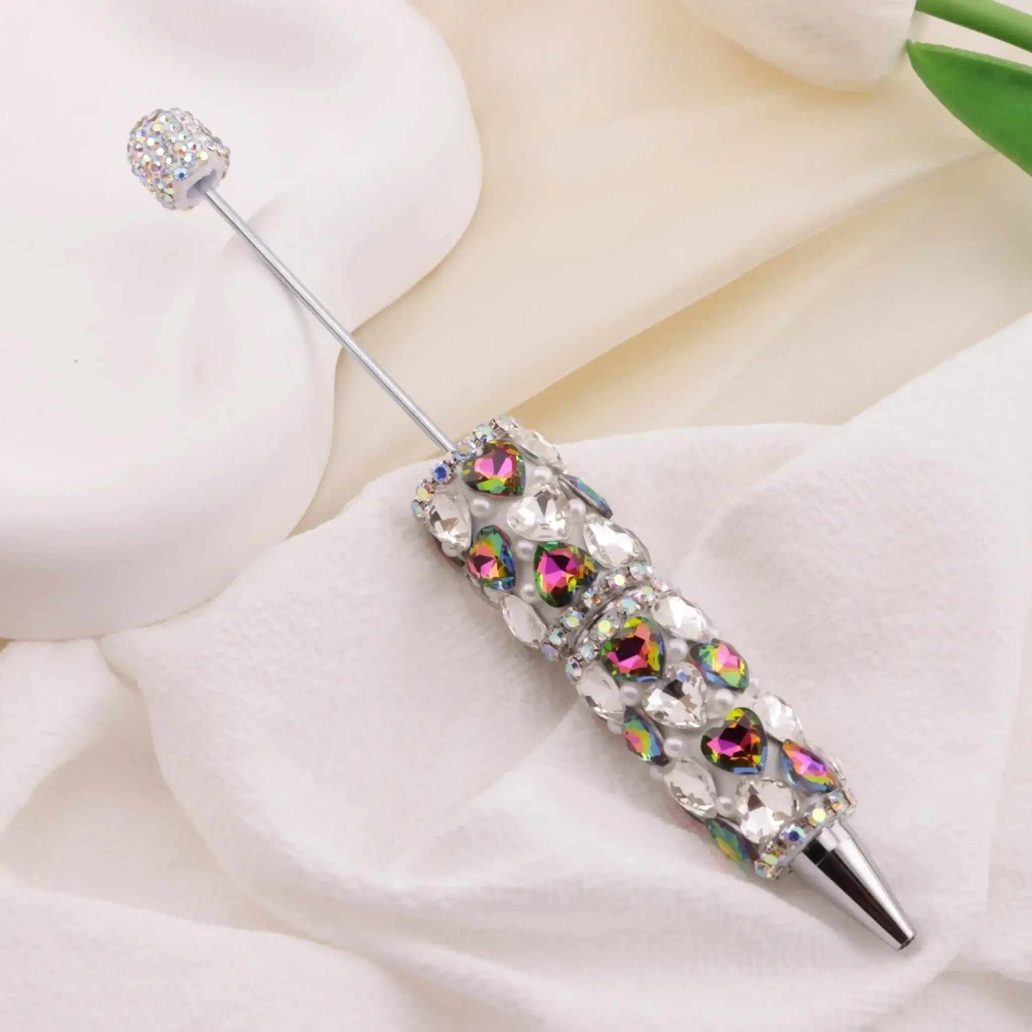 FS6395-Full Of Love Diamonds Beadable Pen -Zoe DIY Wholesale