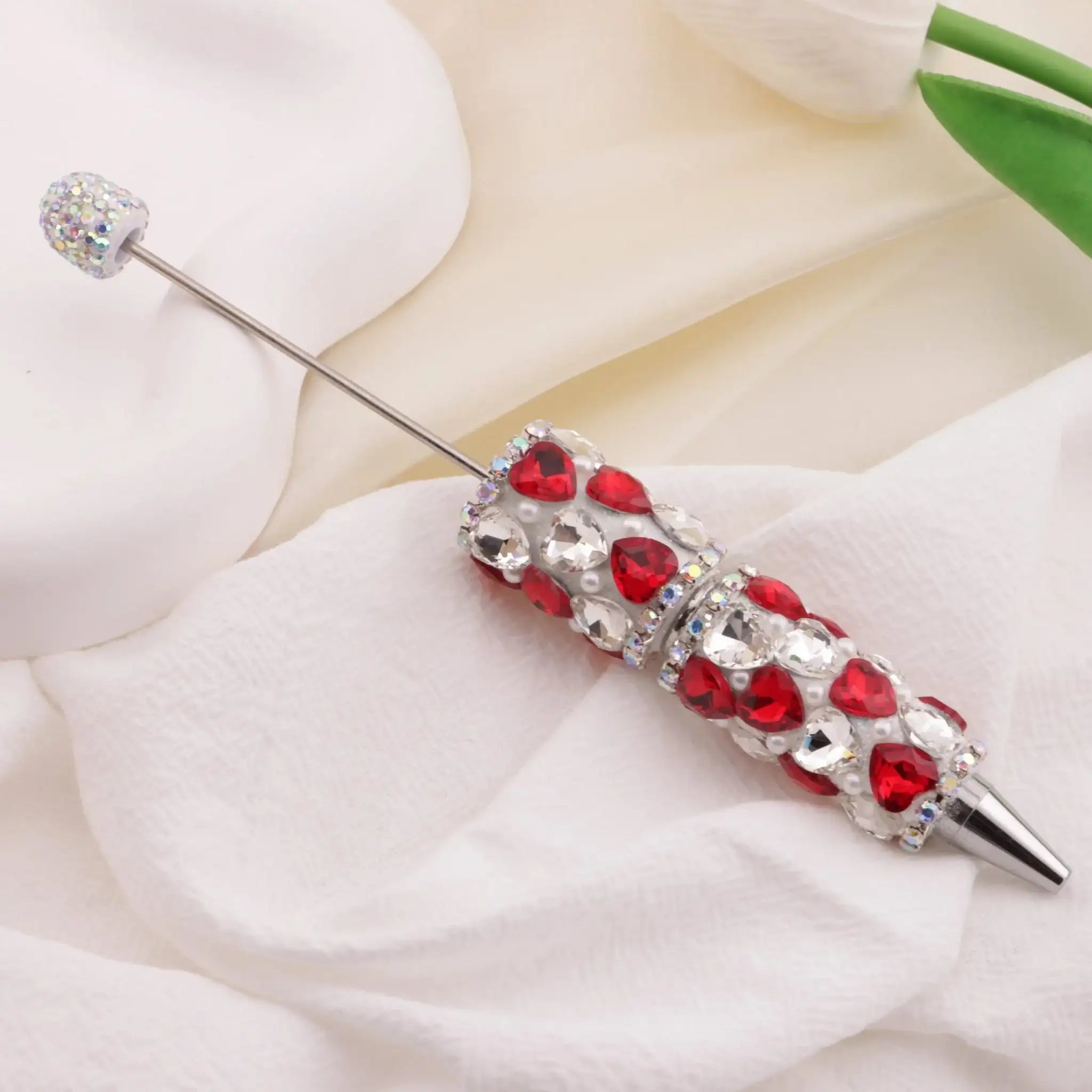 FS6395-Full Of Love Diamonds Beadable Pen -Zoe DIY Wholesale