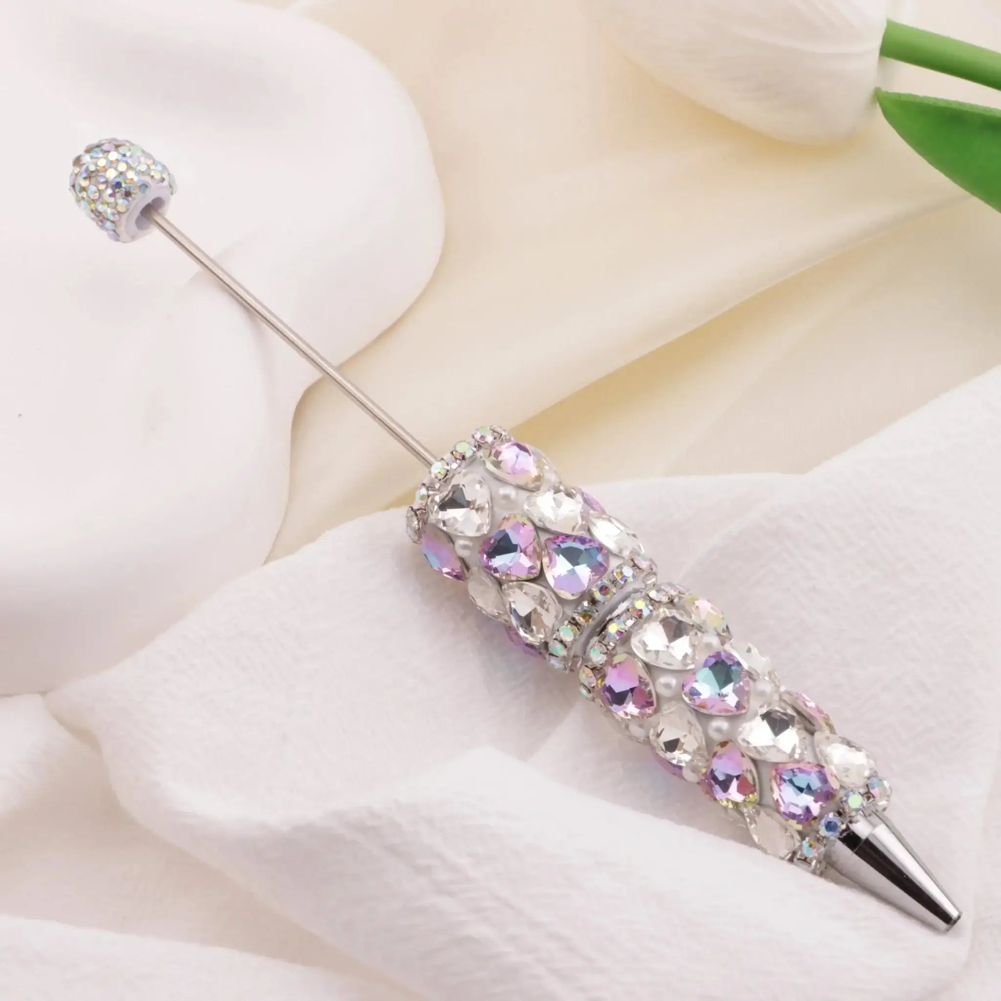 FS6395-Full Of Love Diamonds Beadable Pen -Zoe DIY Wholesale