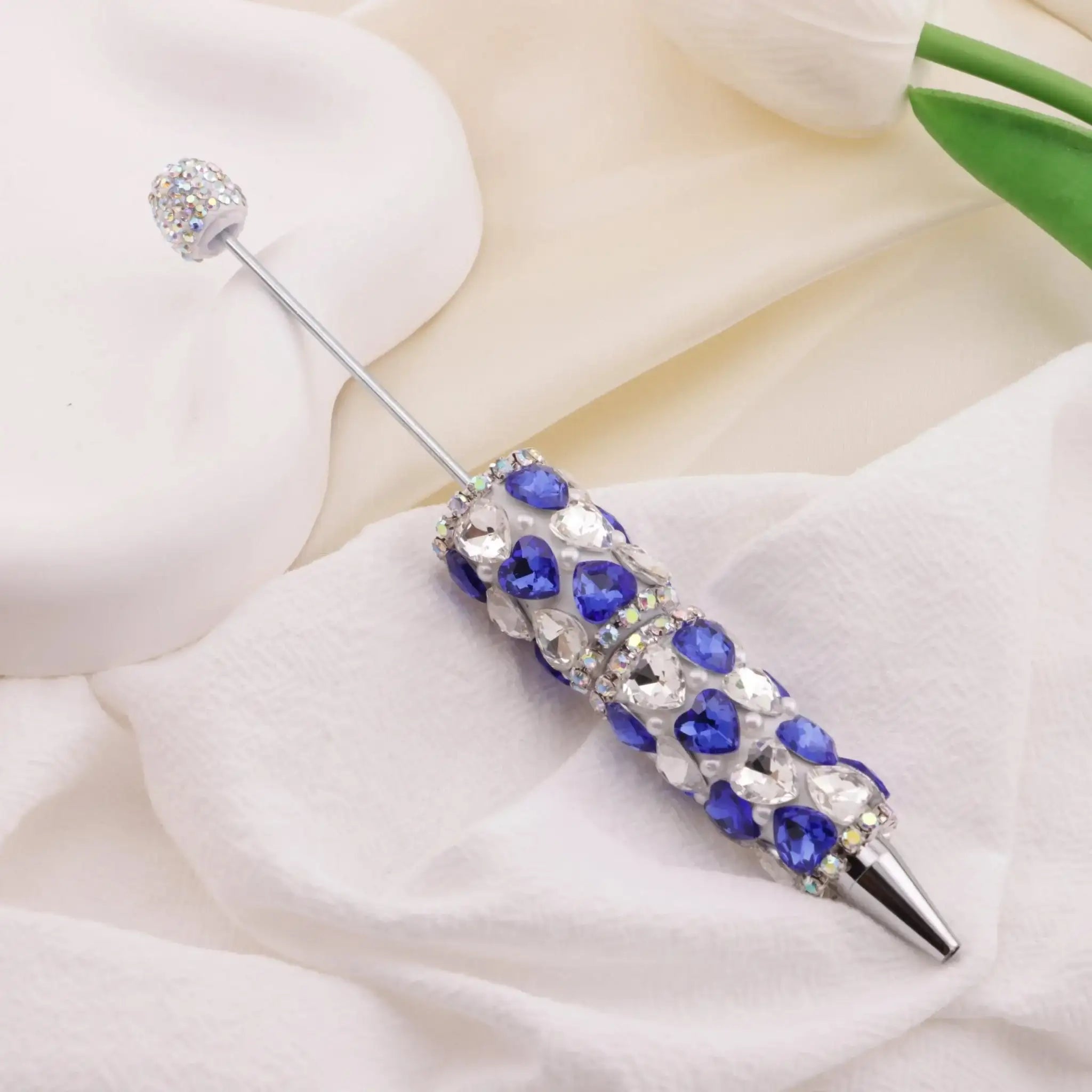 FS6395-Full Of Love Diamonds Beadable Pen -Zoe DIY Wholesale