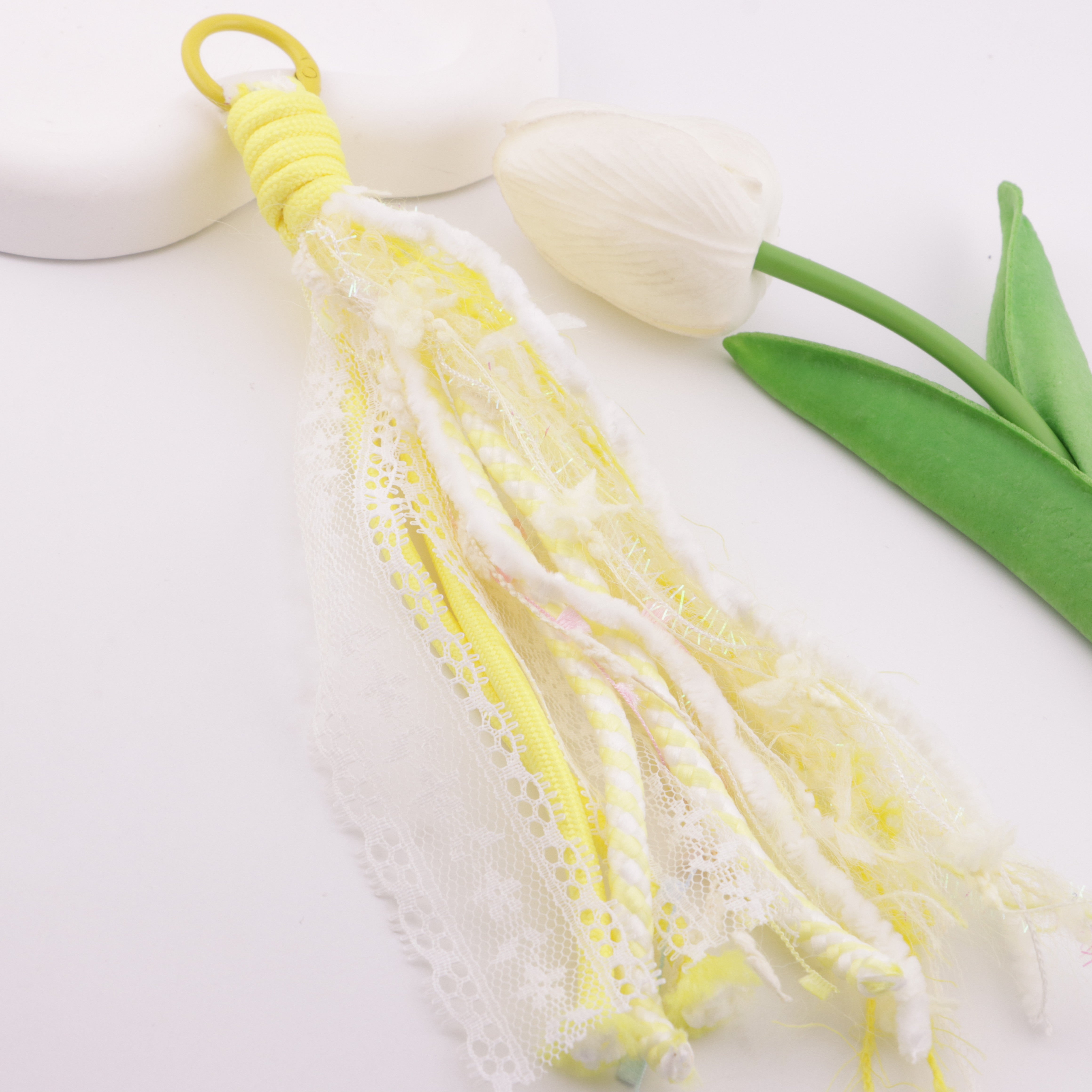 FS6408- A Lace Rope Braided Keychain A Lace Rope Braided Keychain Pendant Zoe's DIY Shop