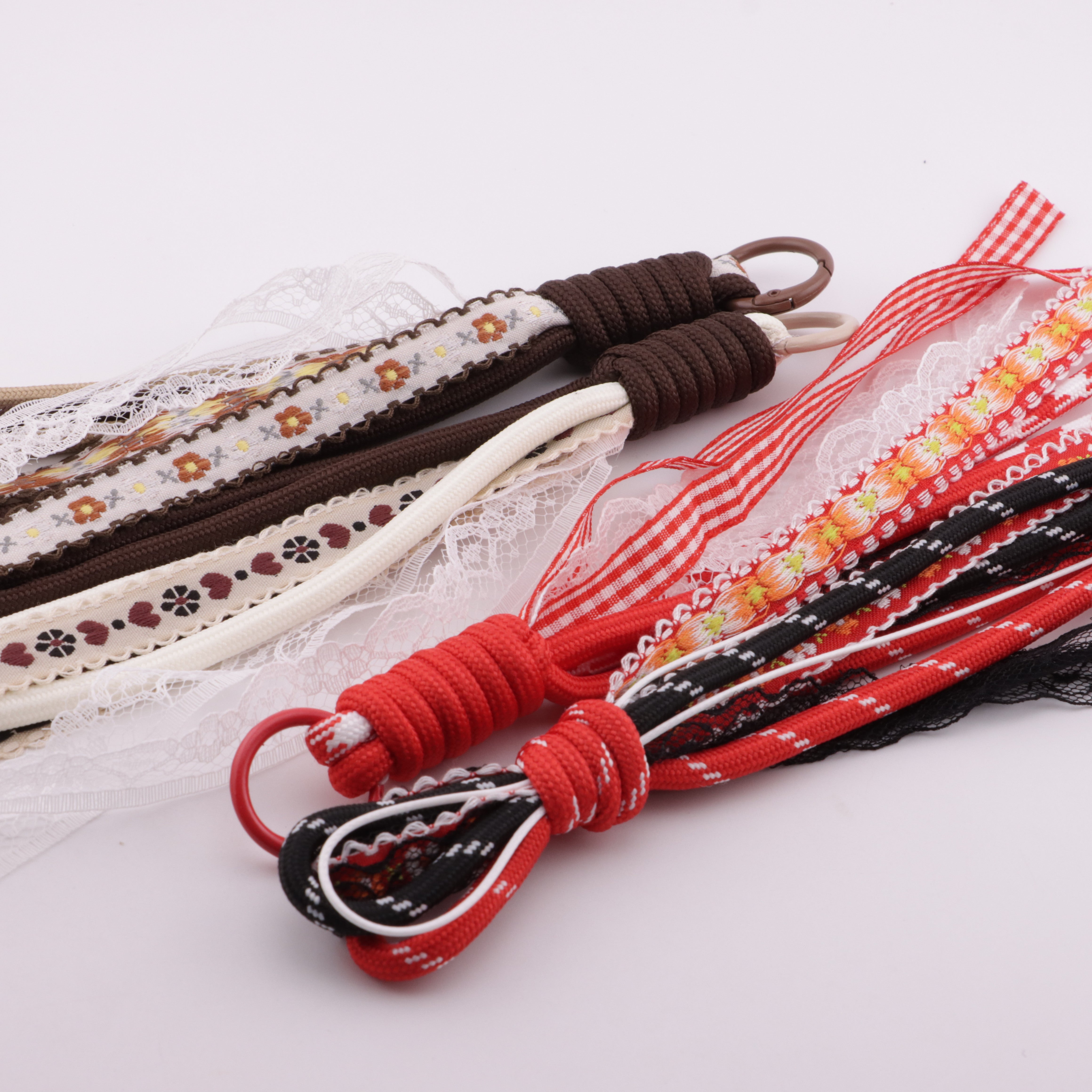 FS6409- B Lace Rope Braided Keychain B Lace Rope Braided Keychain Pendant Zoe's DIY Shop