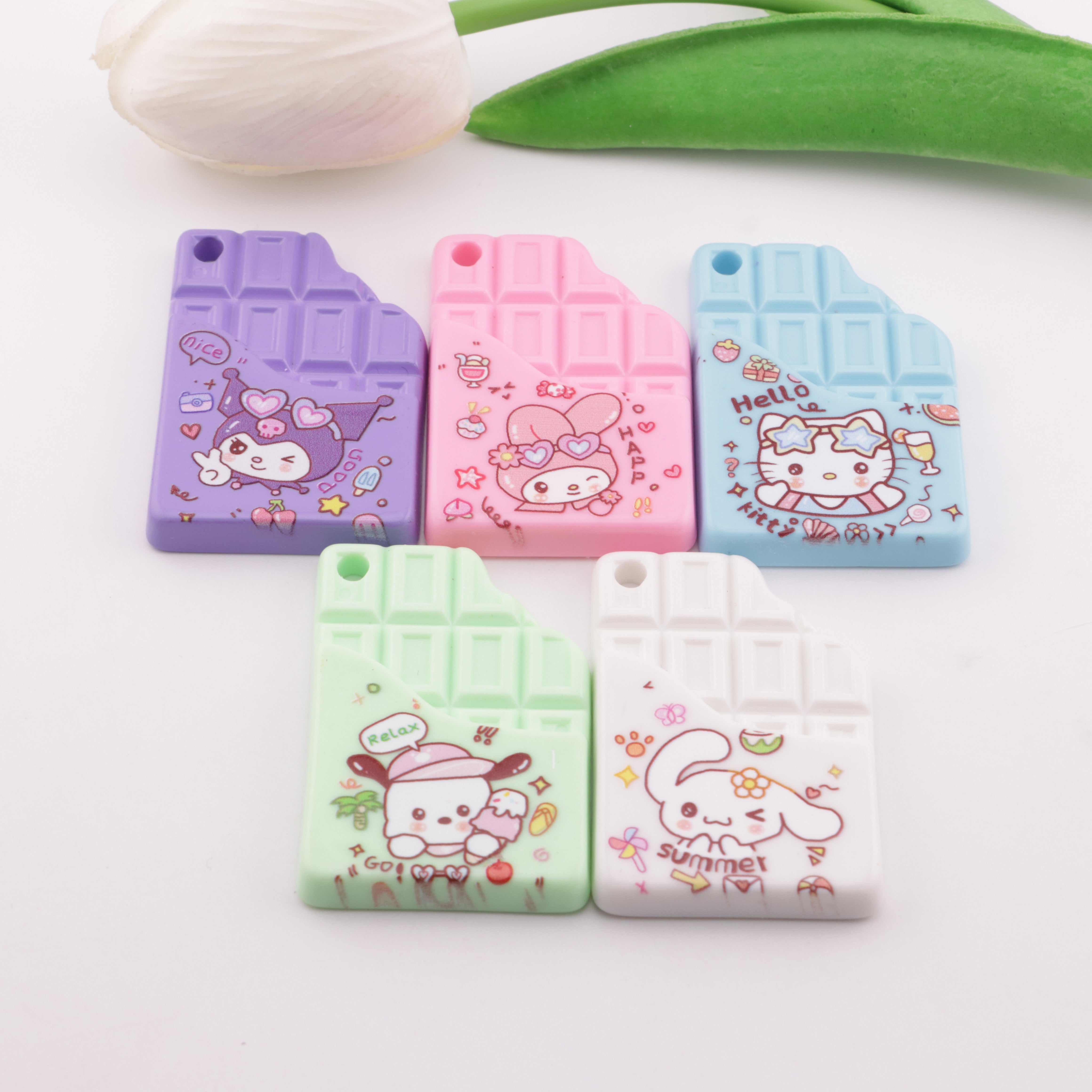 FS6417- 50×34mm Sanrio Hanging Hole Chocolate Chips Zoe's DIY Shop