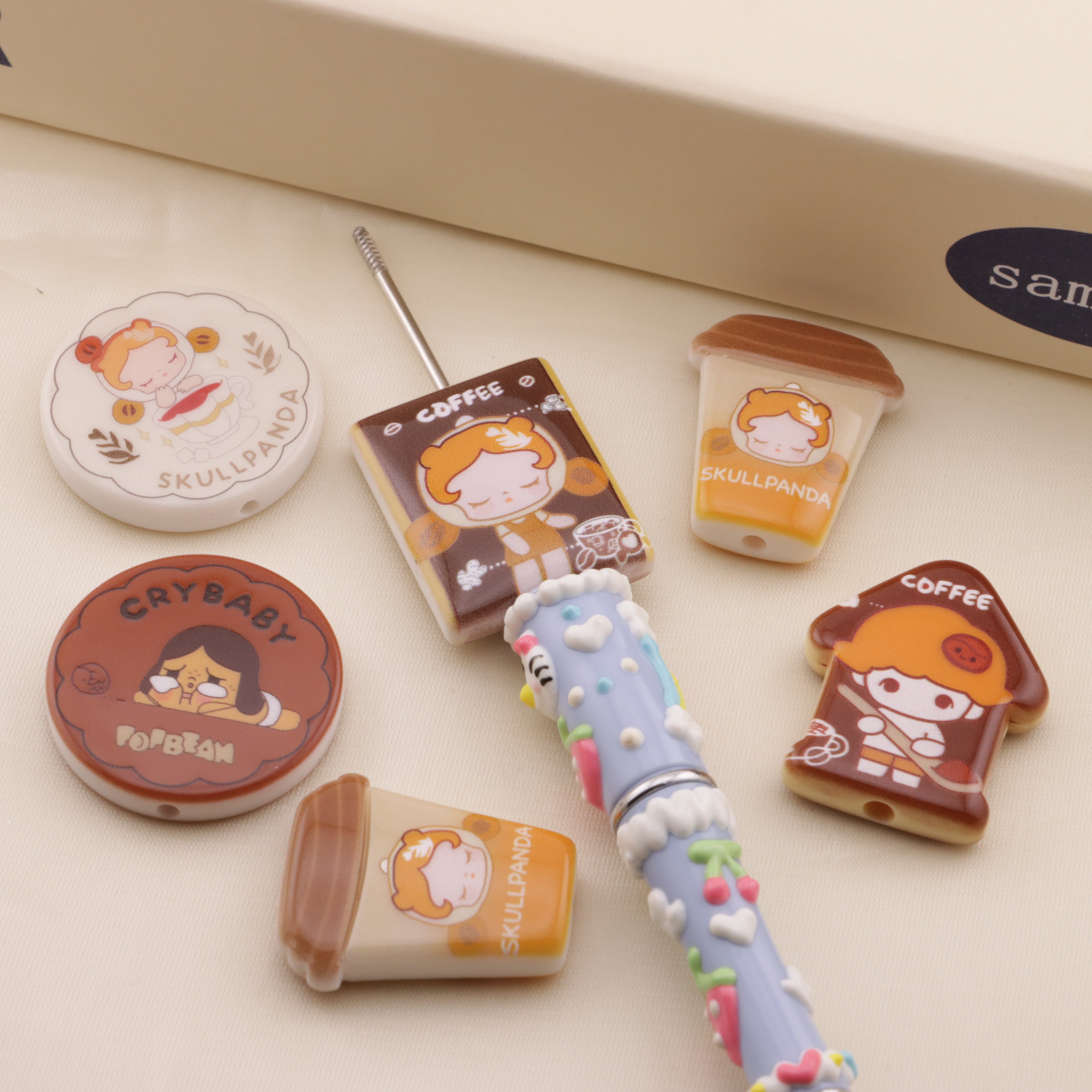 FS6418- Mixed Styles Of Coffee - Colored Pop Mart Beads Zoe's DIY Shop