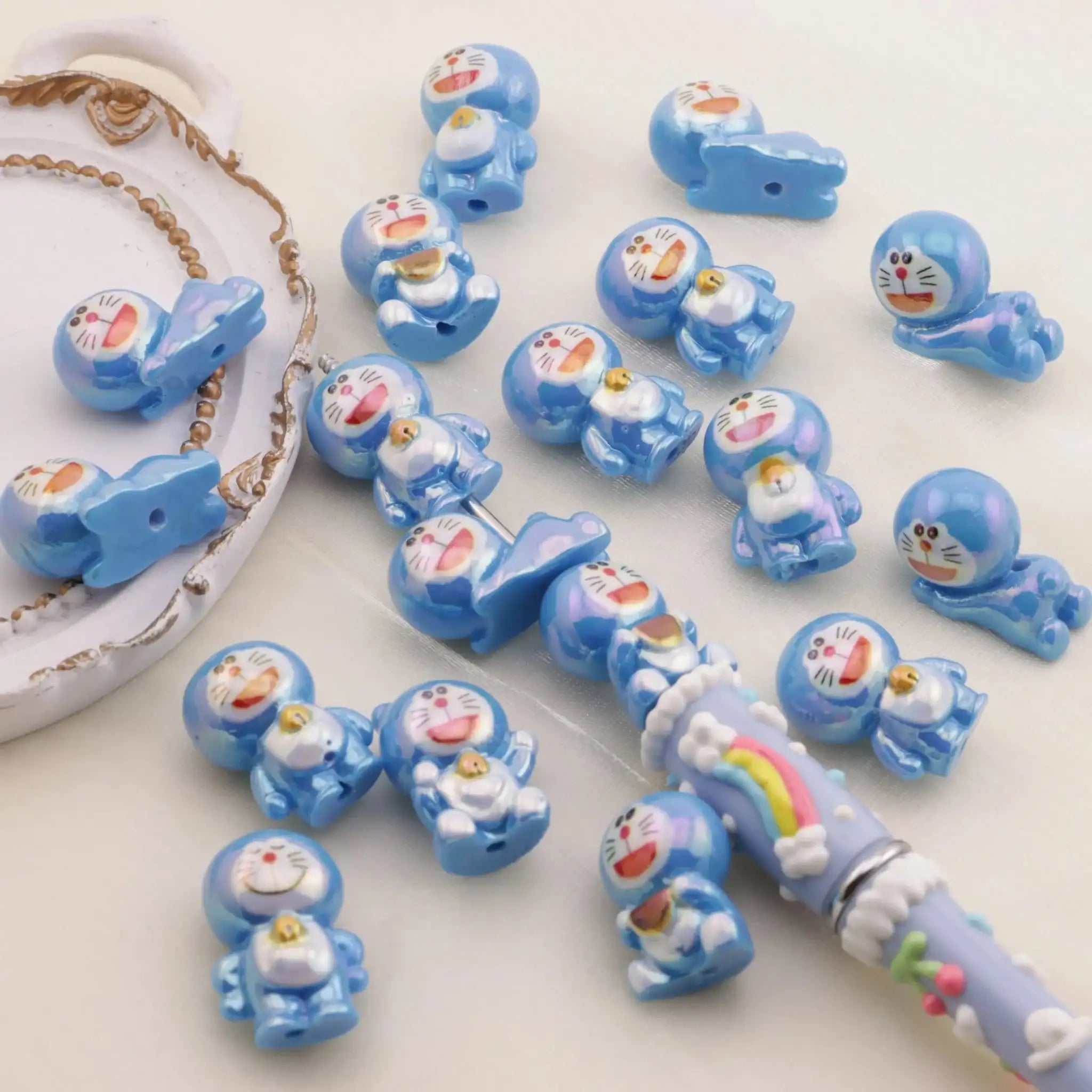 FS6449-ABOUT 16×21MM UV Doraemon BEADS UV Doraemon BEADS FIT FOR PEN -Zoe DIY Wholesale