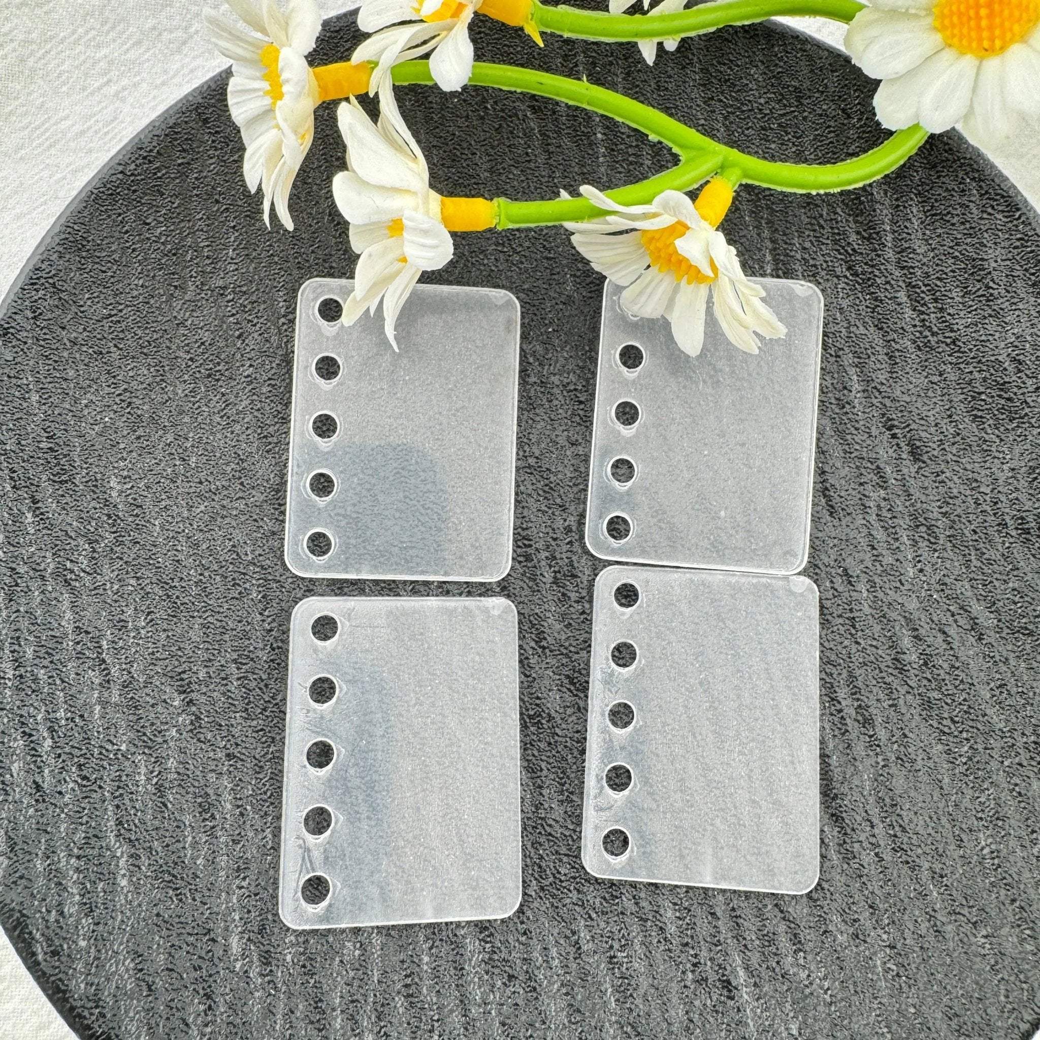 FS6451-30×40mm Ckear Acrylic Note Book Charms -Zoe DIY Wholesale