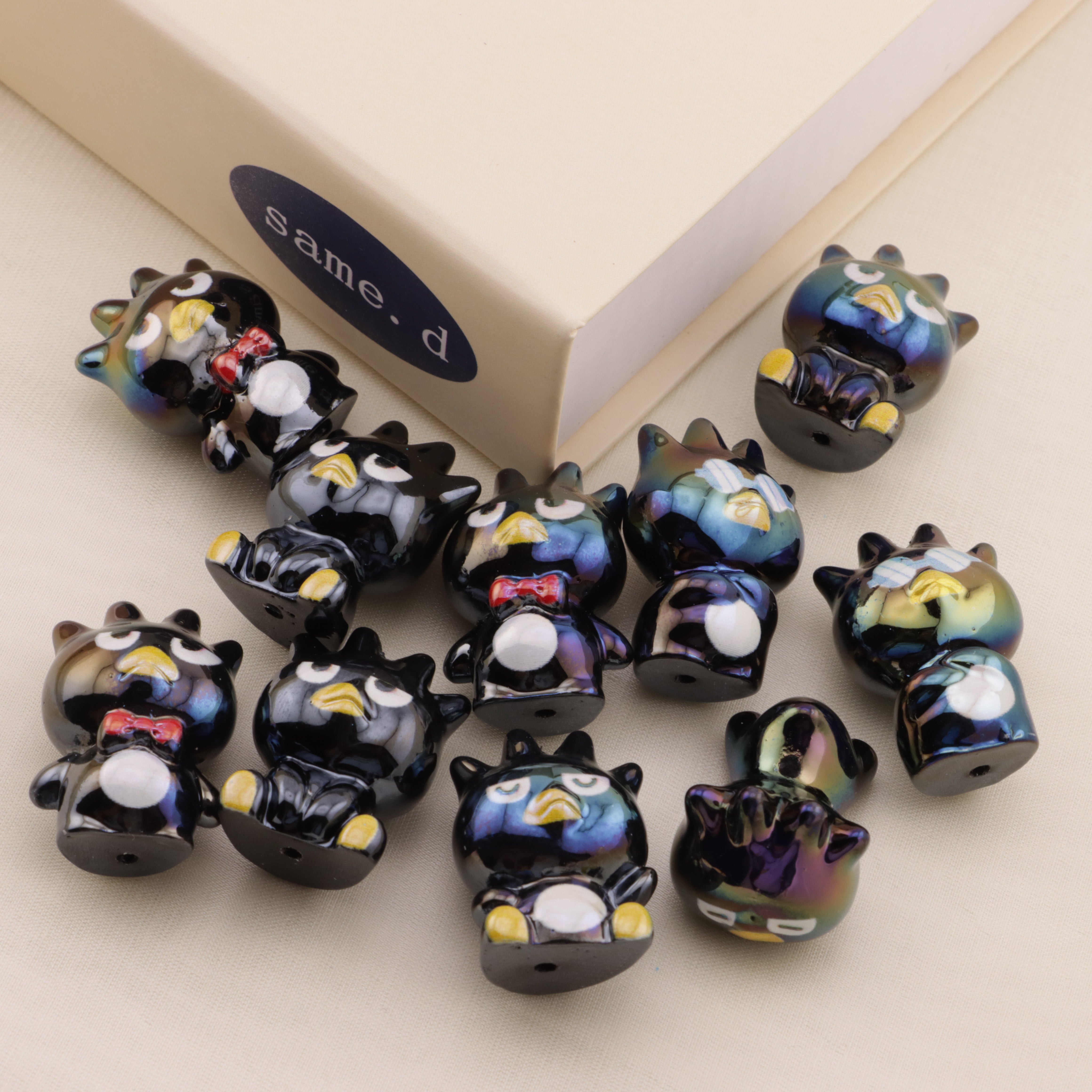 FS6464- Approximately 30×20mm Penguin Resin Beads Zoe's DIY Shop