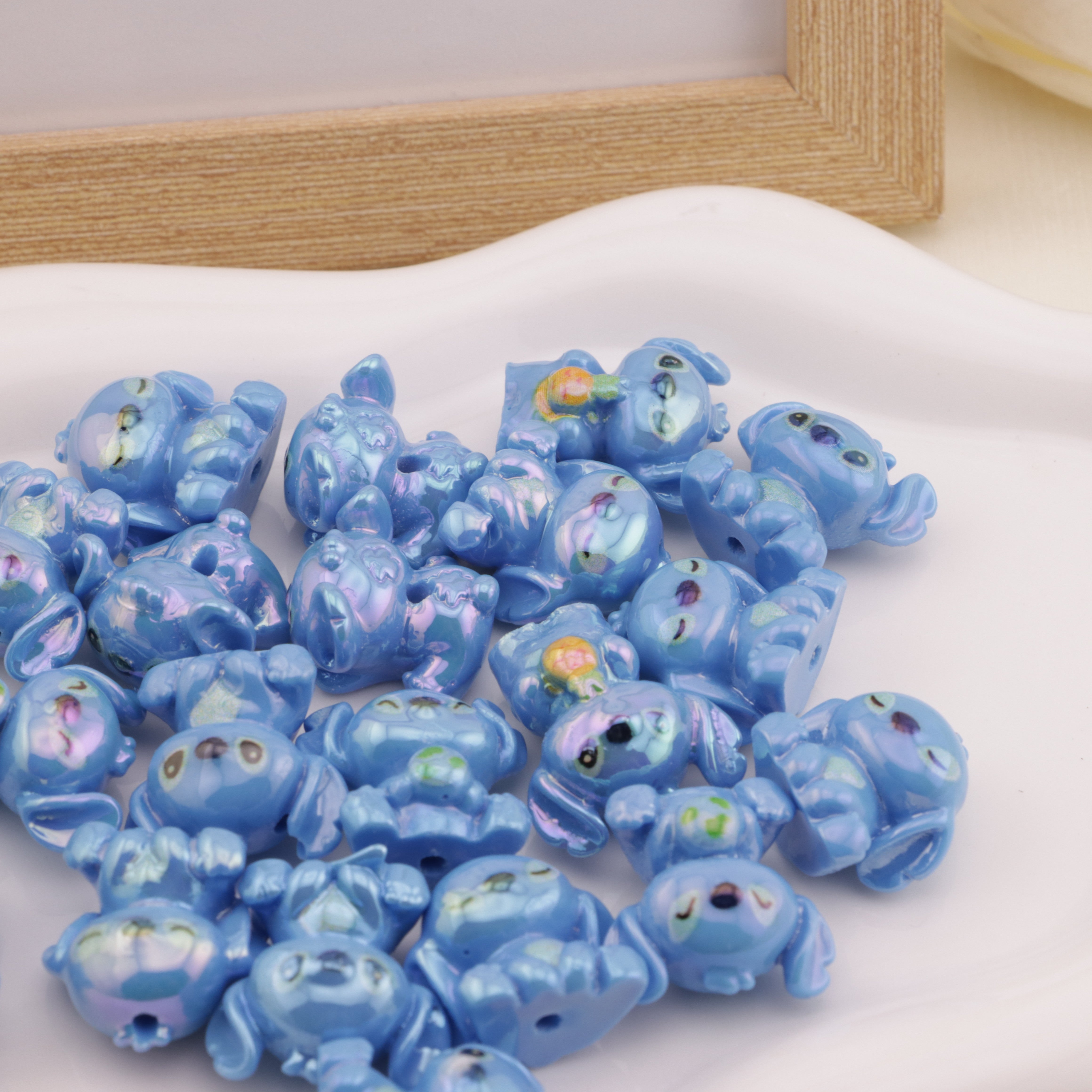 FS6466- Approximately 22×20mm 3D  Stitch Resin Beads Zoe's DIY Shop