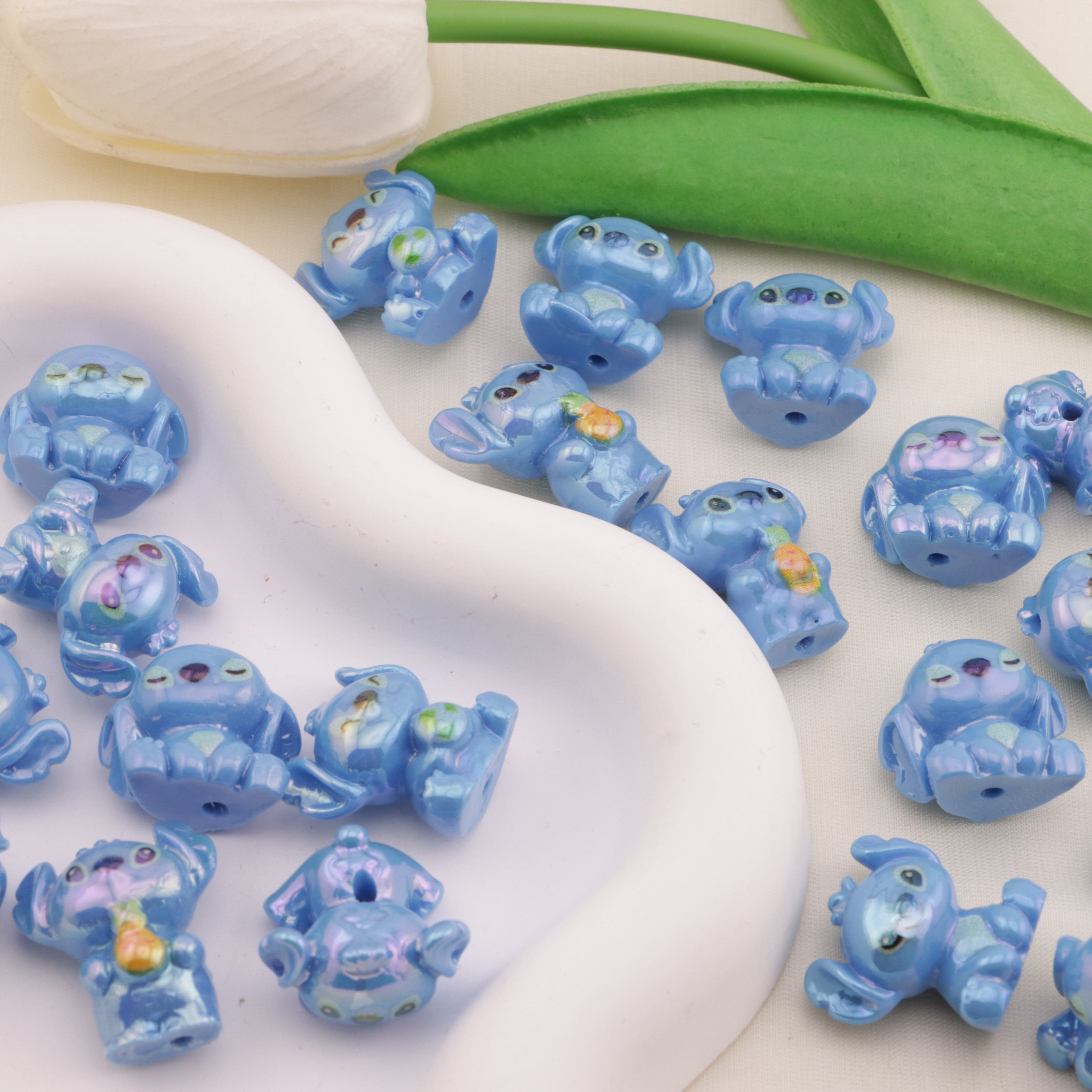 FS6466- Approximately 22×20mm 3D  Stitch Resin Beads Zoe's DIY Shop
