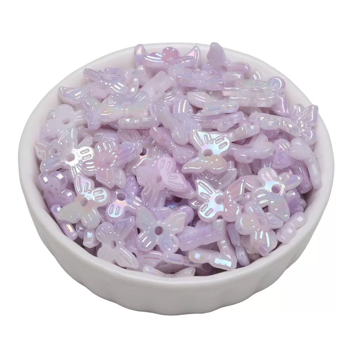FS6471- Approximately 10×11mm Pearl Looking Butterfly With Hole Acrylic Beads Zoe's DIY Shop