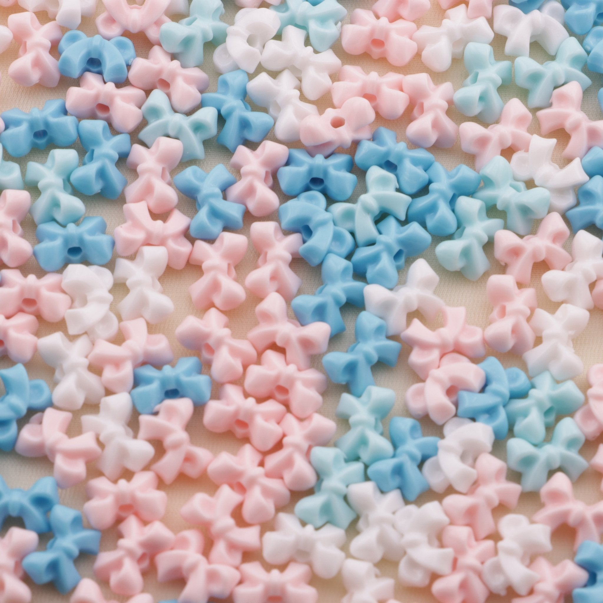 FS6474- Approximately 8×10mm Acrylic Bowknot Beads Zoe's DIY Shop