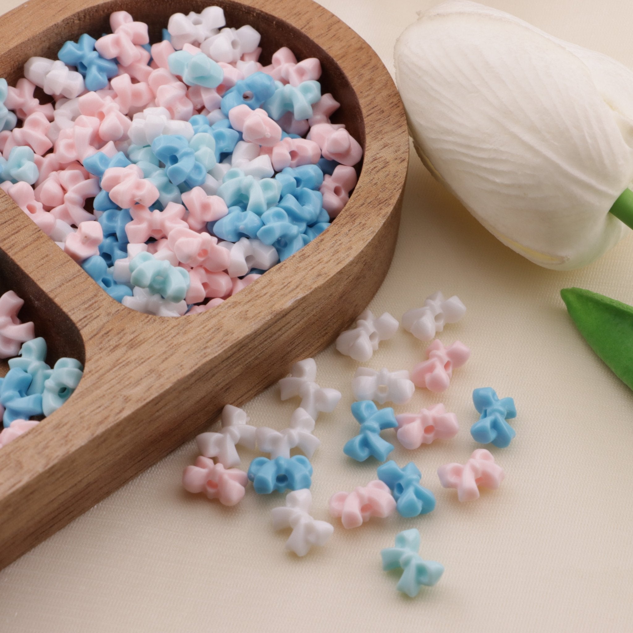 FS6474- Approximately 8×10mm Acrylic Bowknot Beads Zoe's DIY Shop